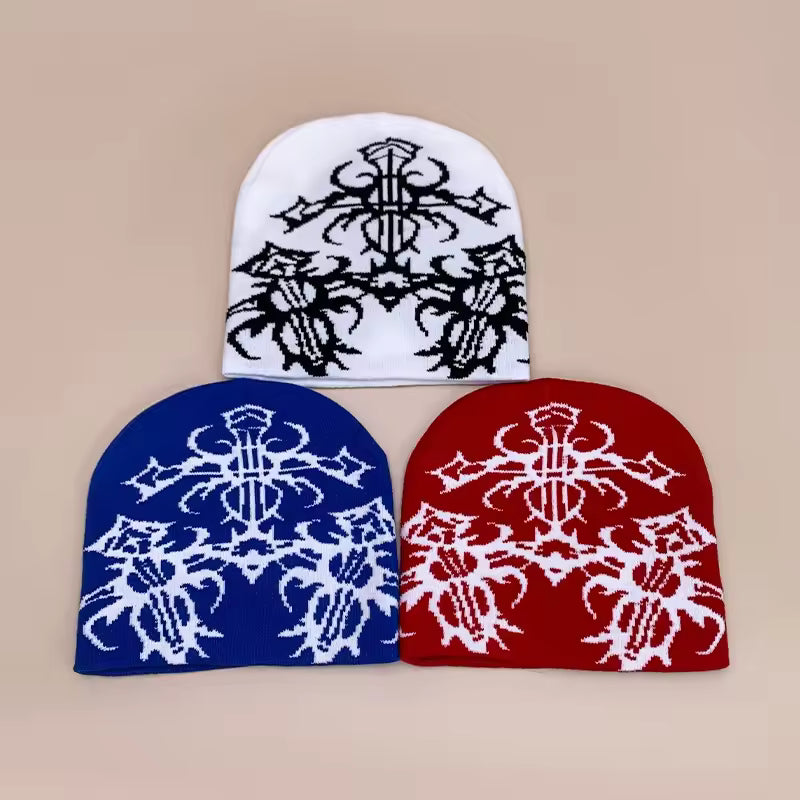 Baroque Cross Beanie by Streetwear Boulevard
