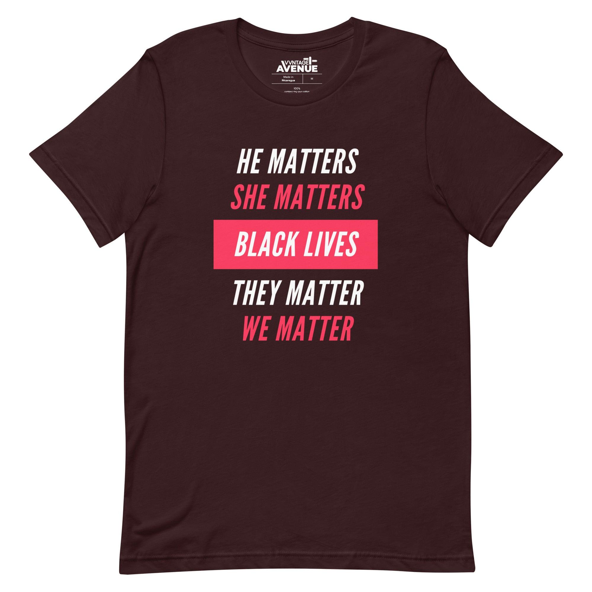 BLACK AVENUE | Black Lives Matter SS T-Shirt (Unisex) - VVNTAGE AVENUE