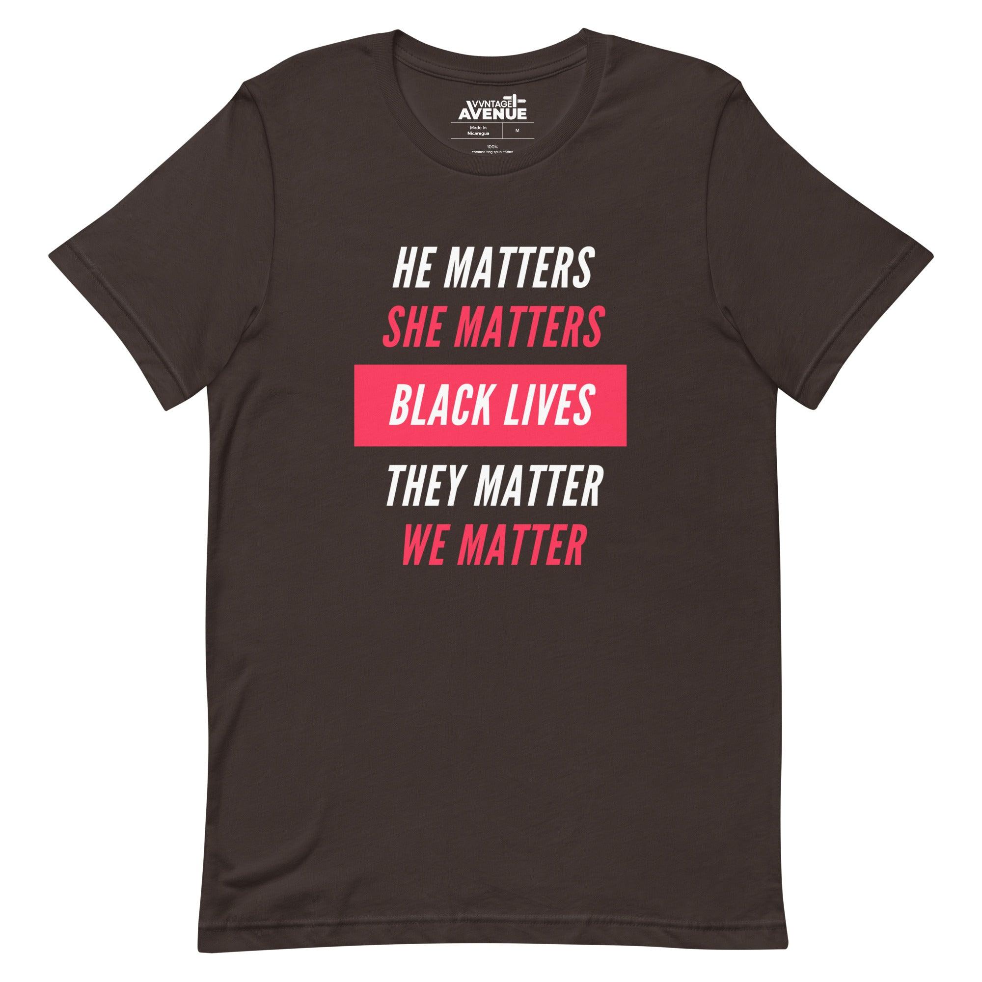 BLACK AVENUE | Black Lives Matter SS T-Shirt (Unisex) - VVNTAGE AVENUE