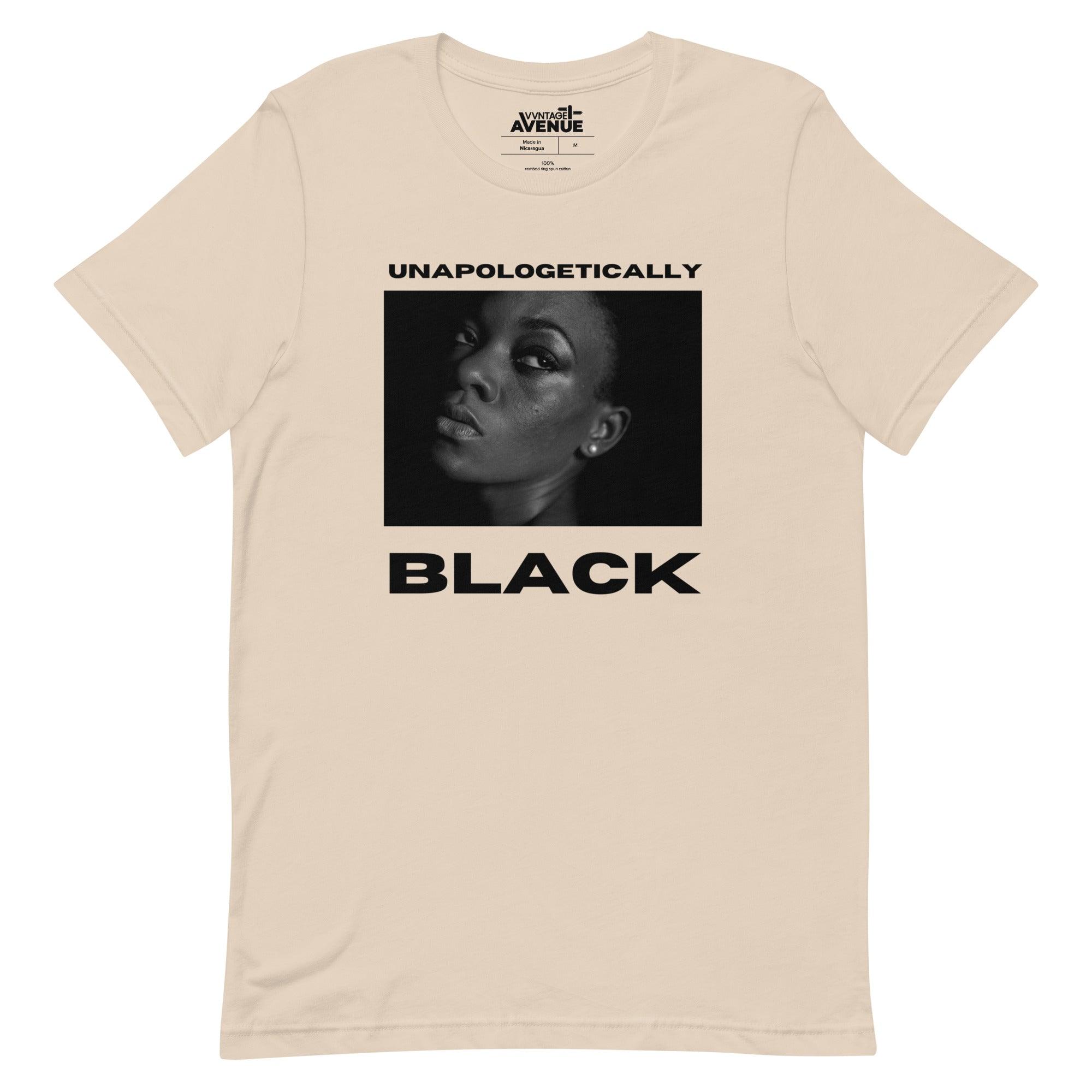 BLACK AVENUE | Unapologetically Black T-Shirt (Unisex) - VVNTAGE AVENUE