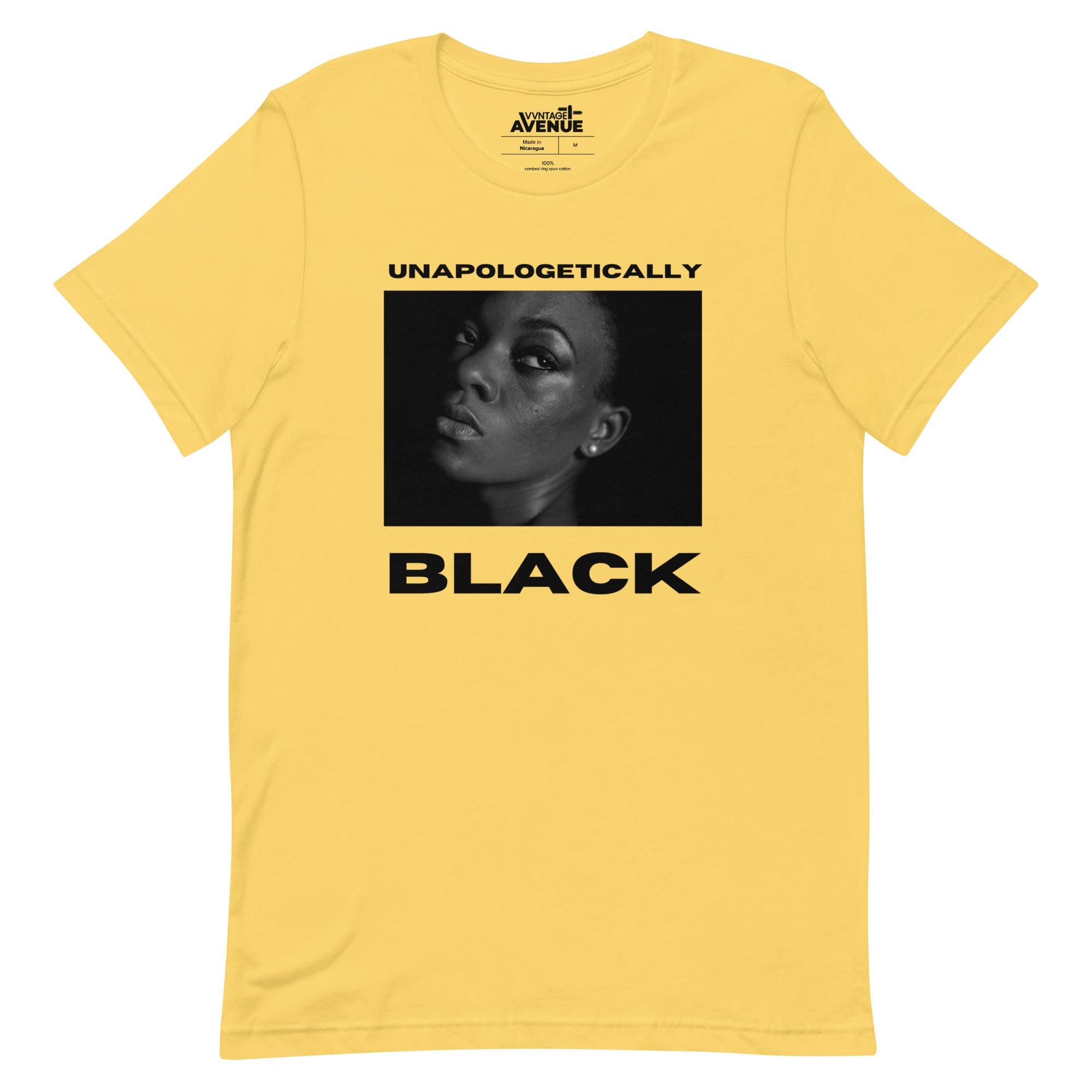 BLACK AVENUE | Unapologetically Black T-Shirt (Unisex) - VVNTAGE AVENUE