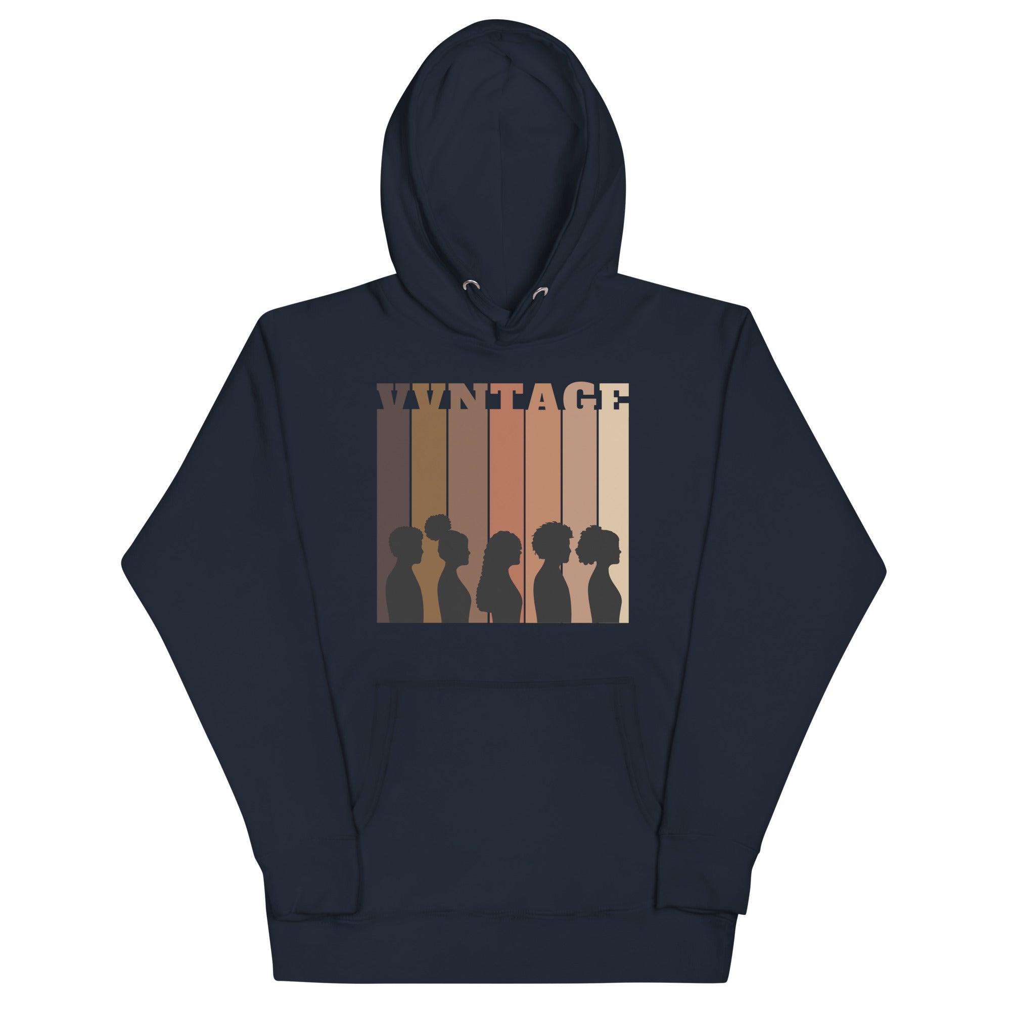 BLACK AVENUE | VVNTAGE Melanin Hoodie (W/ Silhouette) - VVNTAGE AVENUE