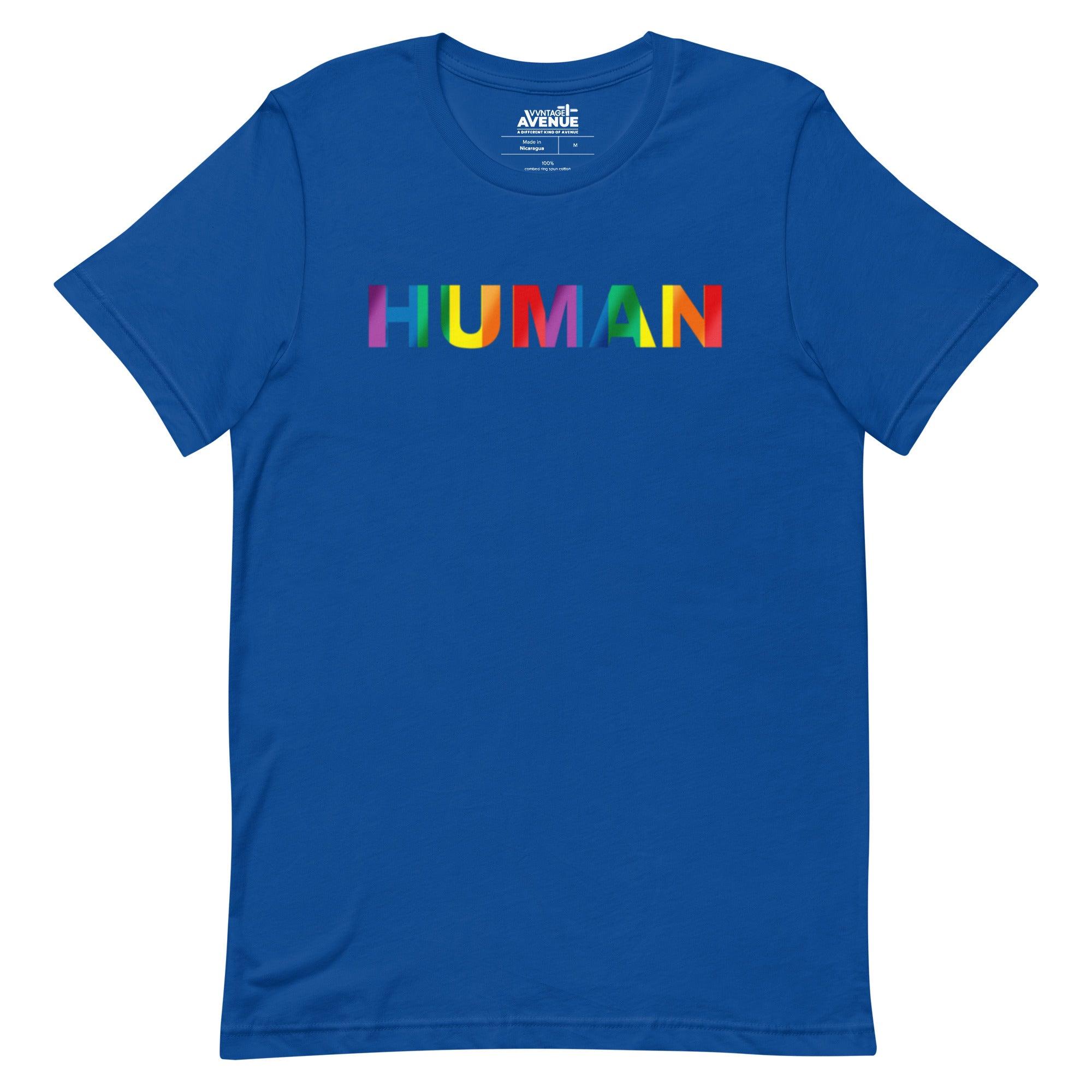 PRIDE AVENUE | HUMAN T-Shirt - VVNTAGE AVENUE