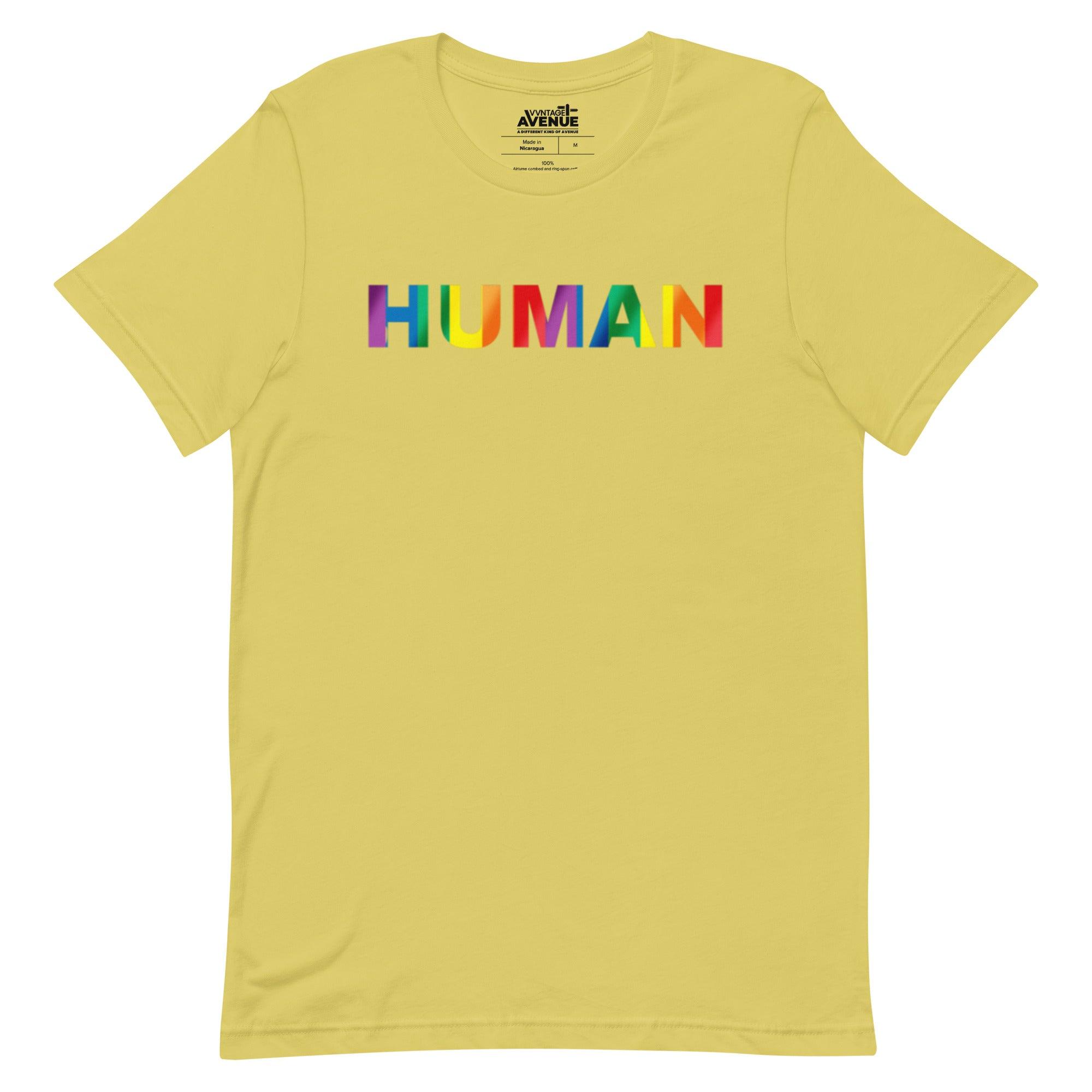 PRIDE AVENUE | HUMAN T-Shirt - VVNTAGE AVENUE