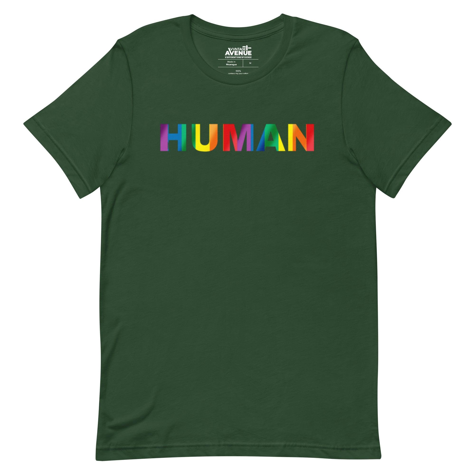PRIDE AVENUE | HUMAN T-Shirt - VVNTAGE AVENUE
