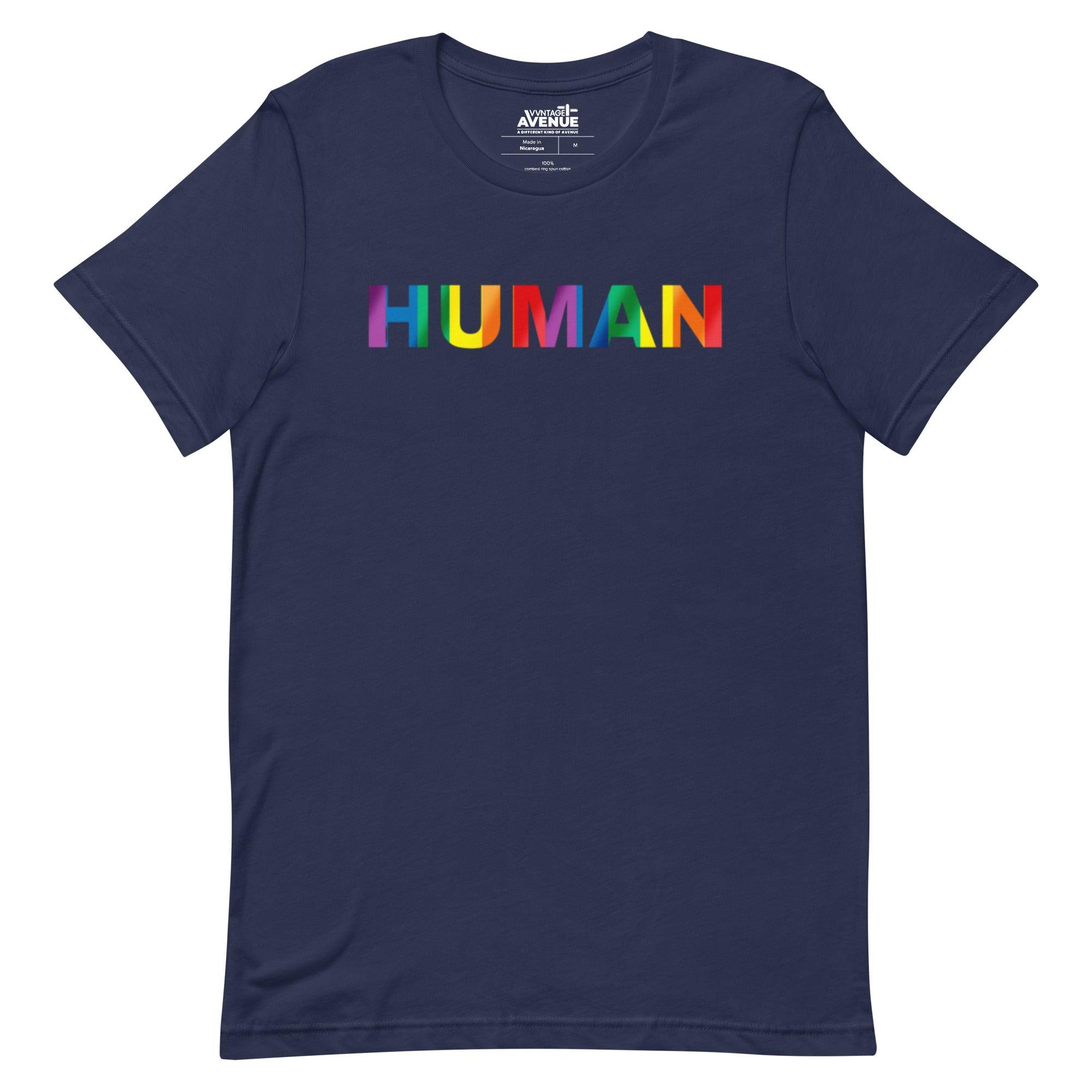 PRIDE AVENUE | HUMAN T-Shirt - VVNTAGE AVENUE