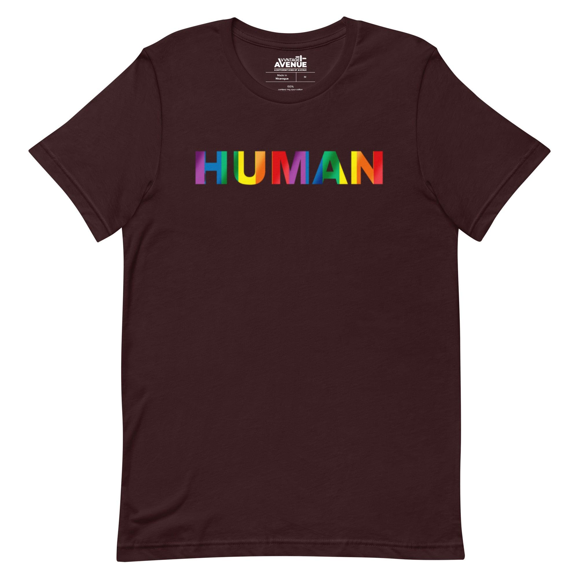 PRIDE AVENUE | HUMAN T-Shirt - VVNTAGE AVENUE