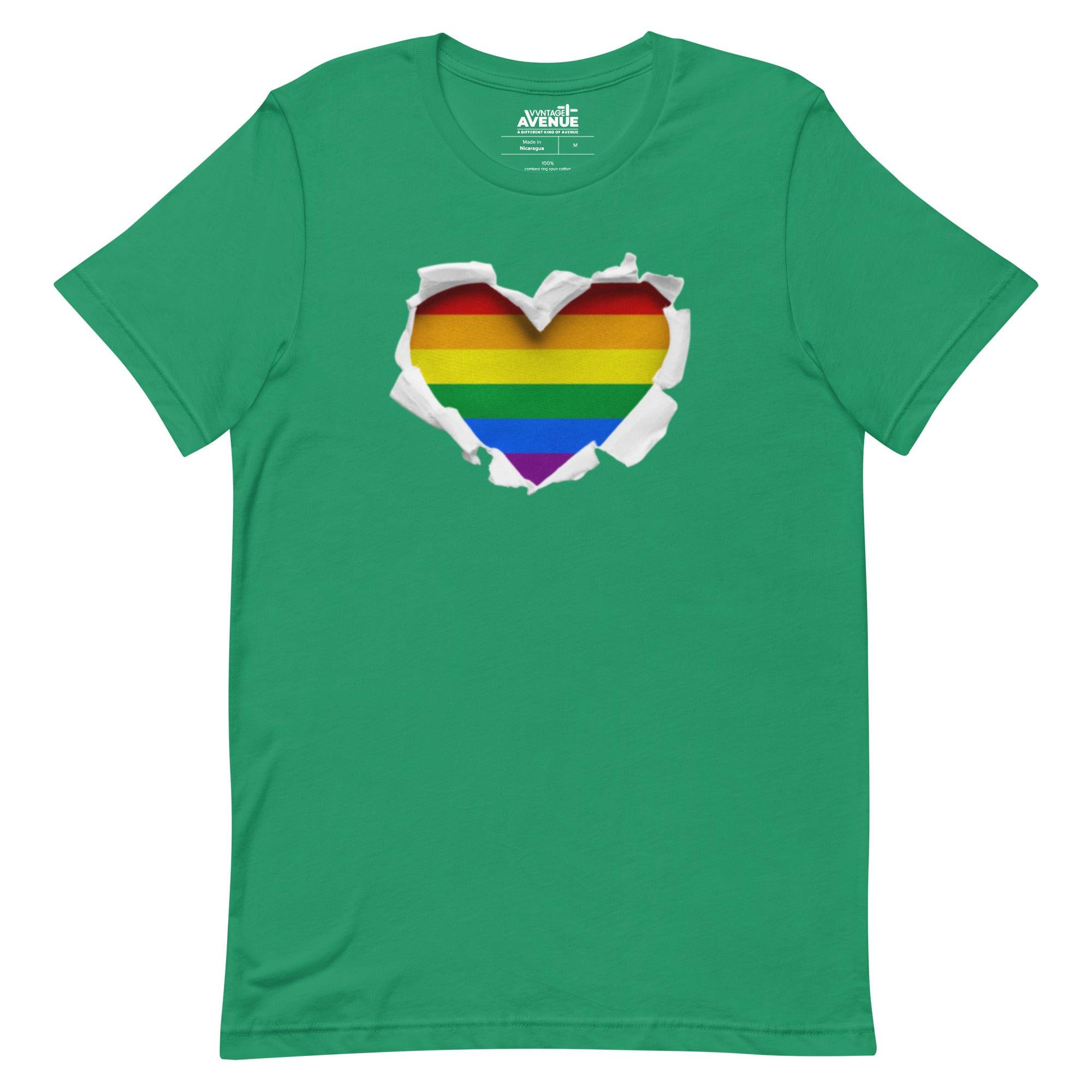 PRIDE AVENUE | Rainbow Heart T-Shirt - VVNTAGE AVENUE