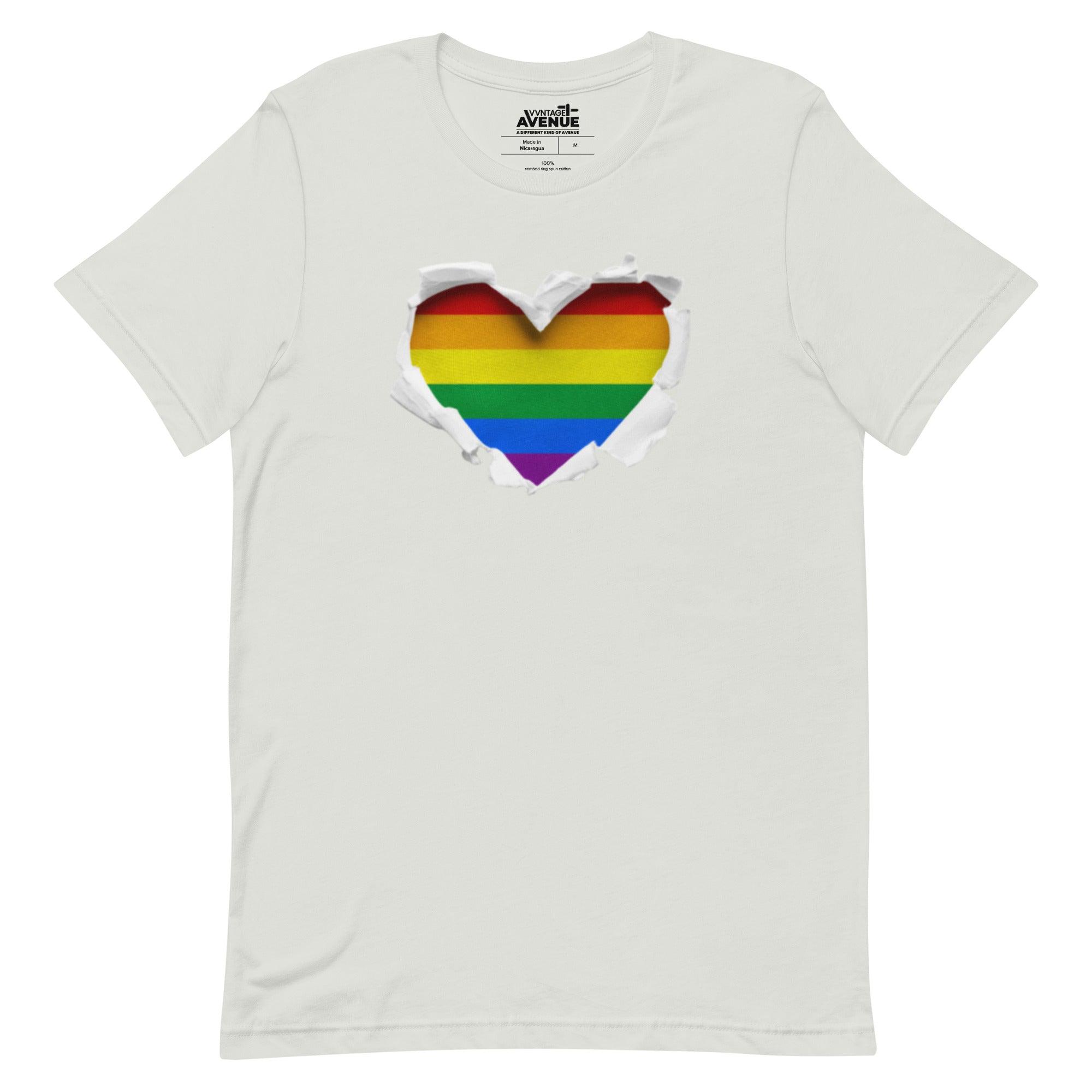 PRIDE AVENUE | Rainbow Heart T-Shirt - VVNTAGE AVENUE