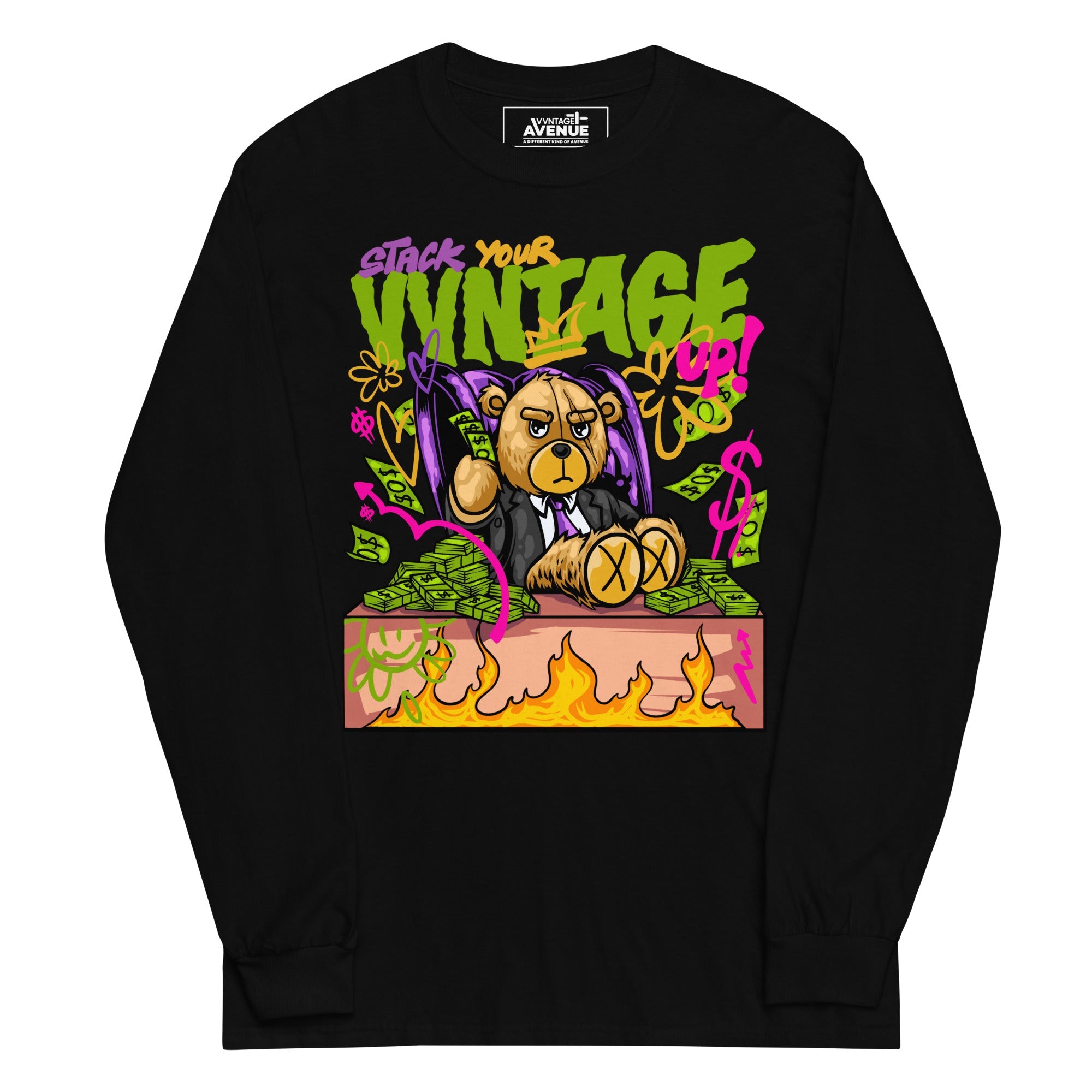 Stack Your VVNTAGE Up LS T-Shirt - VVNTAGE AVENUE