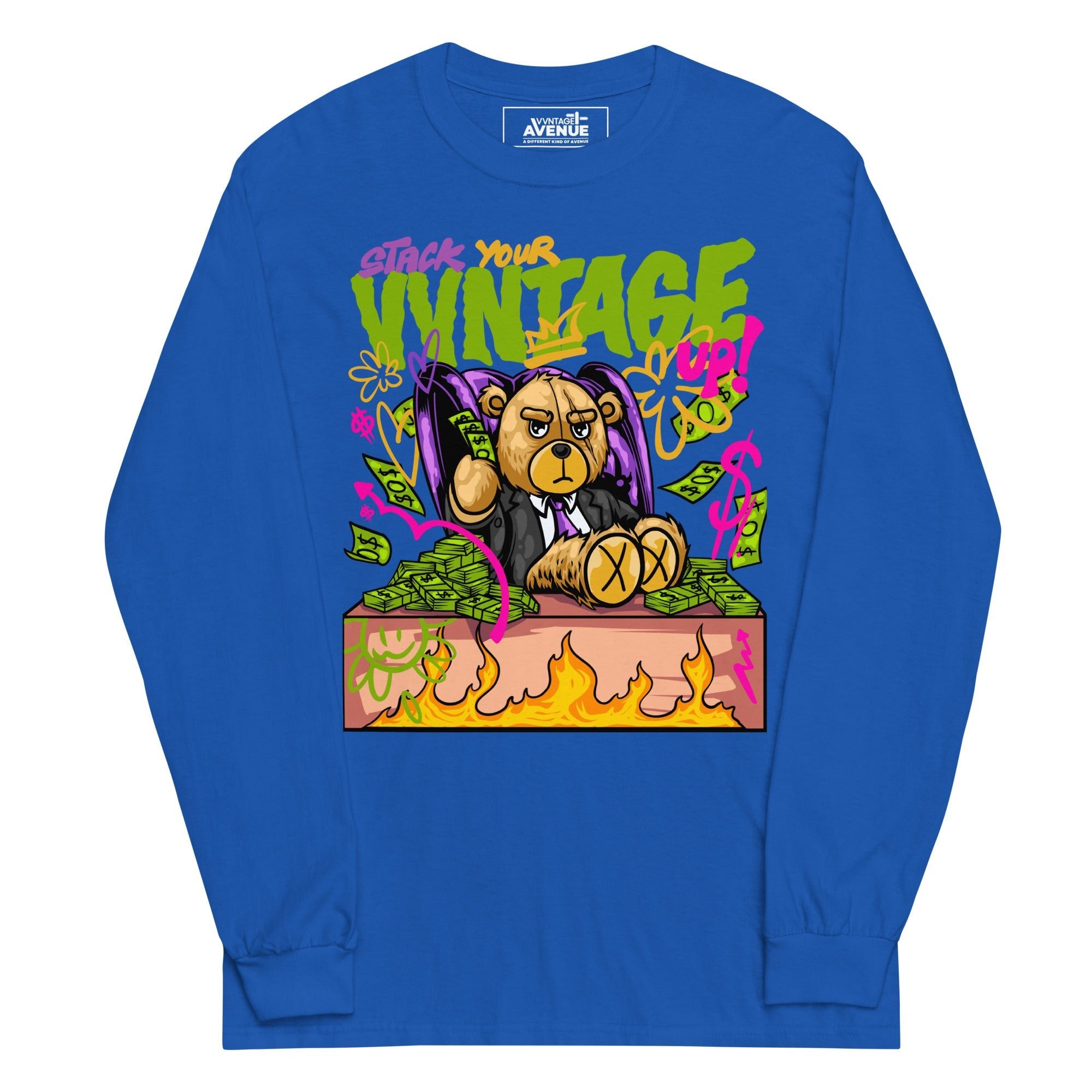 Stack Your VVNTAGE Up LS T-Shirt - VVNTAGE AVENUE