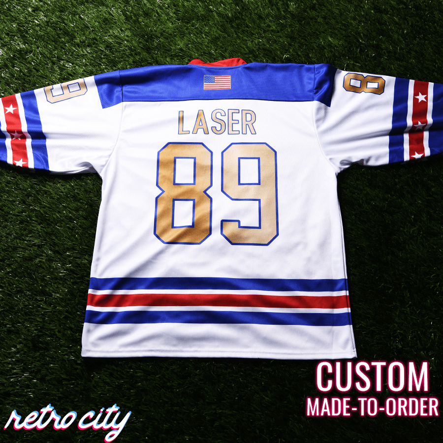 American Gladiators Lace-Up Hockey Sweater Jersey by Retro City Threads