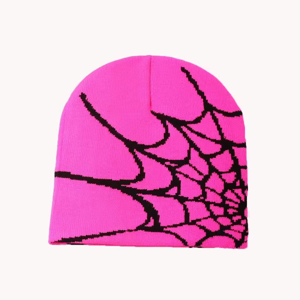 Spider Webbed Beanie by Streetwear Boulevard