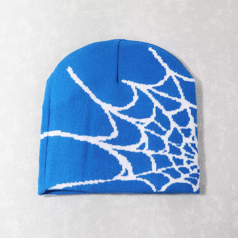 Spider Webbed Beanie by Streetwear Boulevard