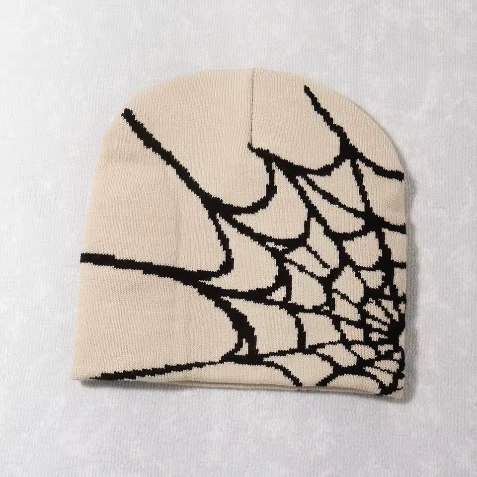 Spider Webbed Beanie by Streetwear Boulevard