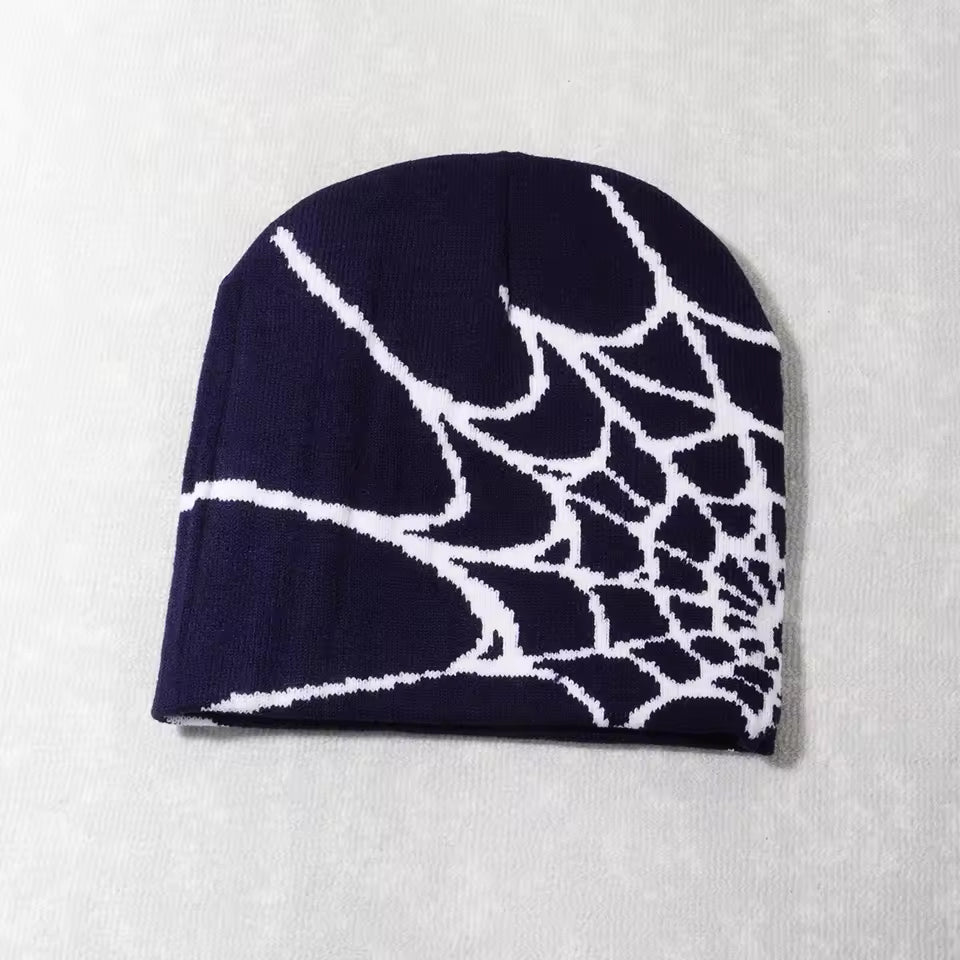 Spider Webbed Beanie by Streetwear Boulevard