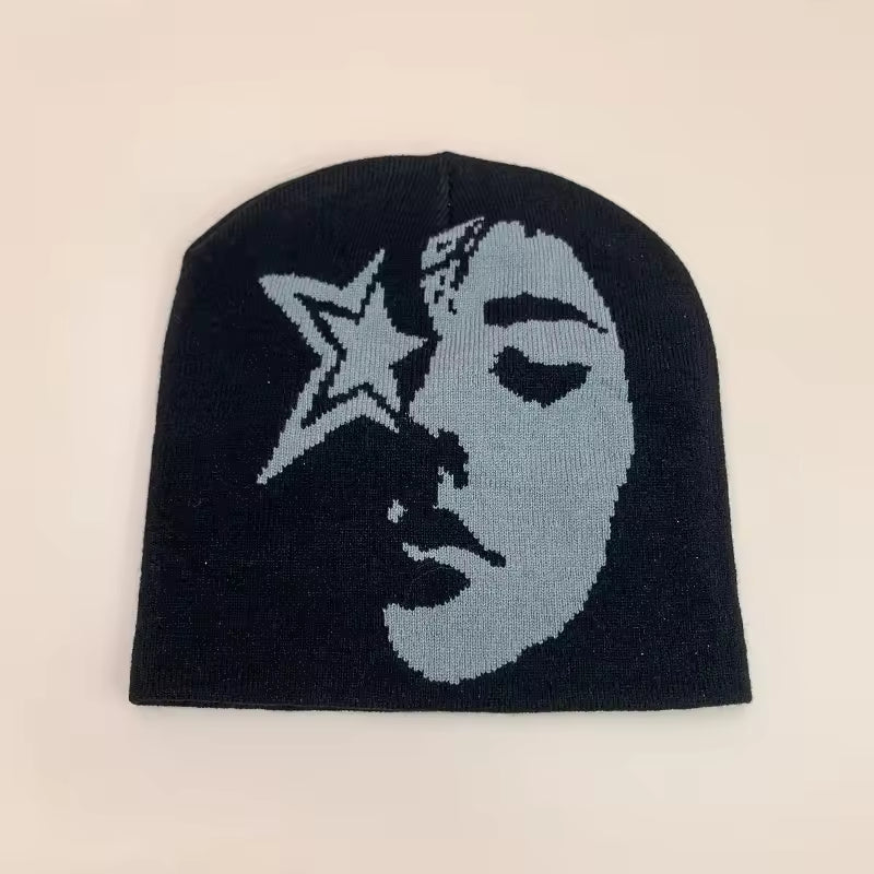 Star Faced Beanie by Streetwear Boulevard