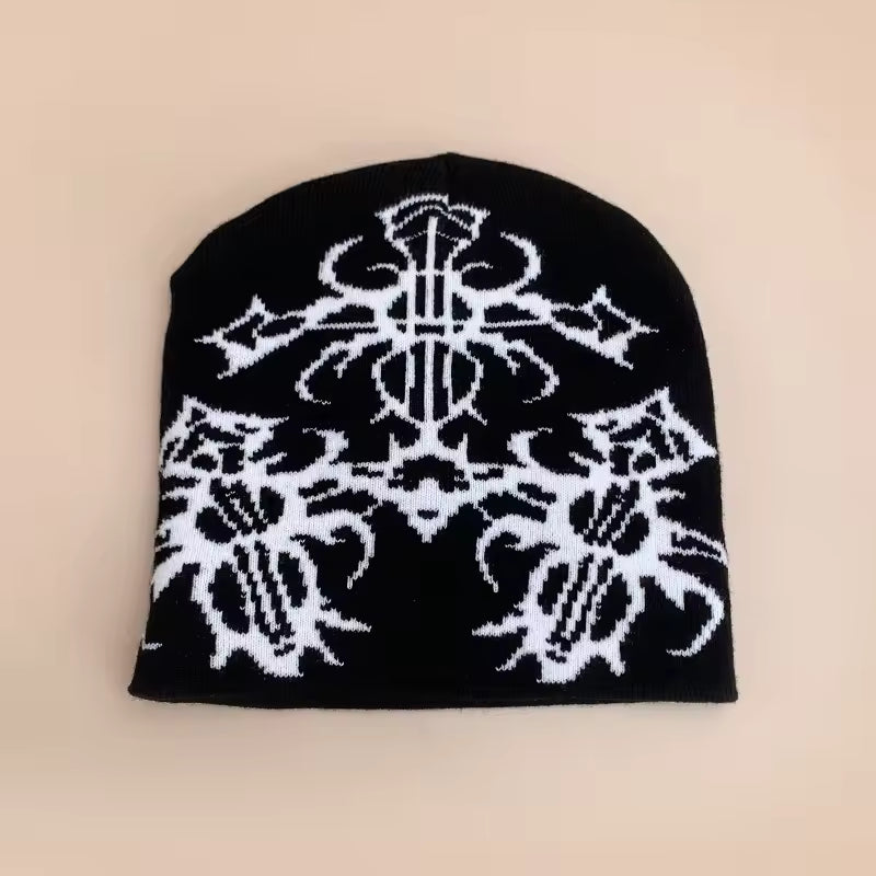 Baroque Cross Beanie by Streetwear Boulevard