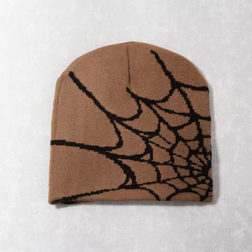 Spider Webbed Beanie by Streetwear Boulevard
