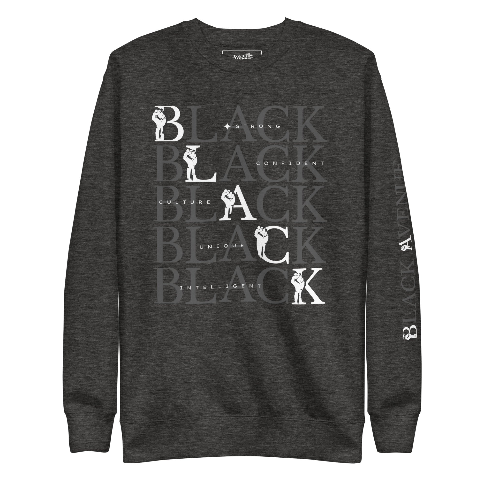 BLACK AVENUE | Black Fist & All Premium Sweatshirt - VVNTAGE AVENUE
