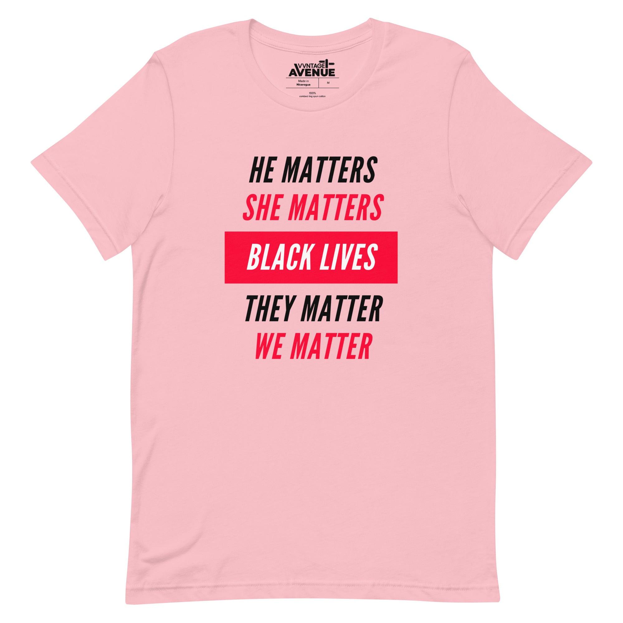 BLACK AVENUE | Black Lives Matter SS T-Shirt (Unisex) - VVNTAGE AVENUE