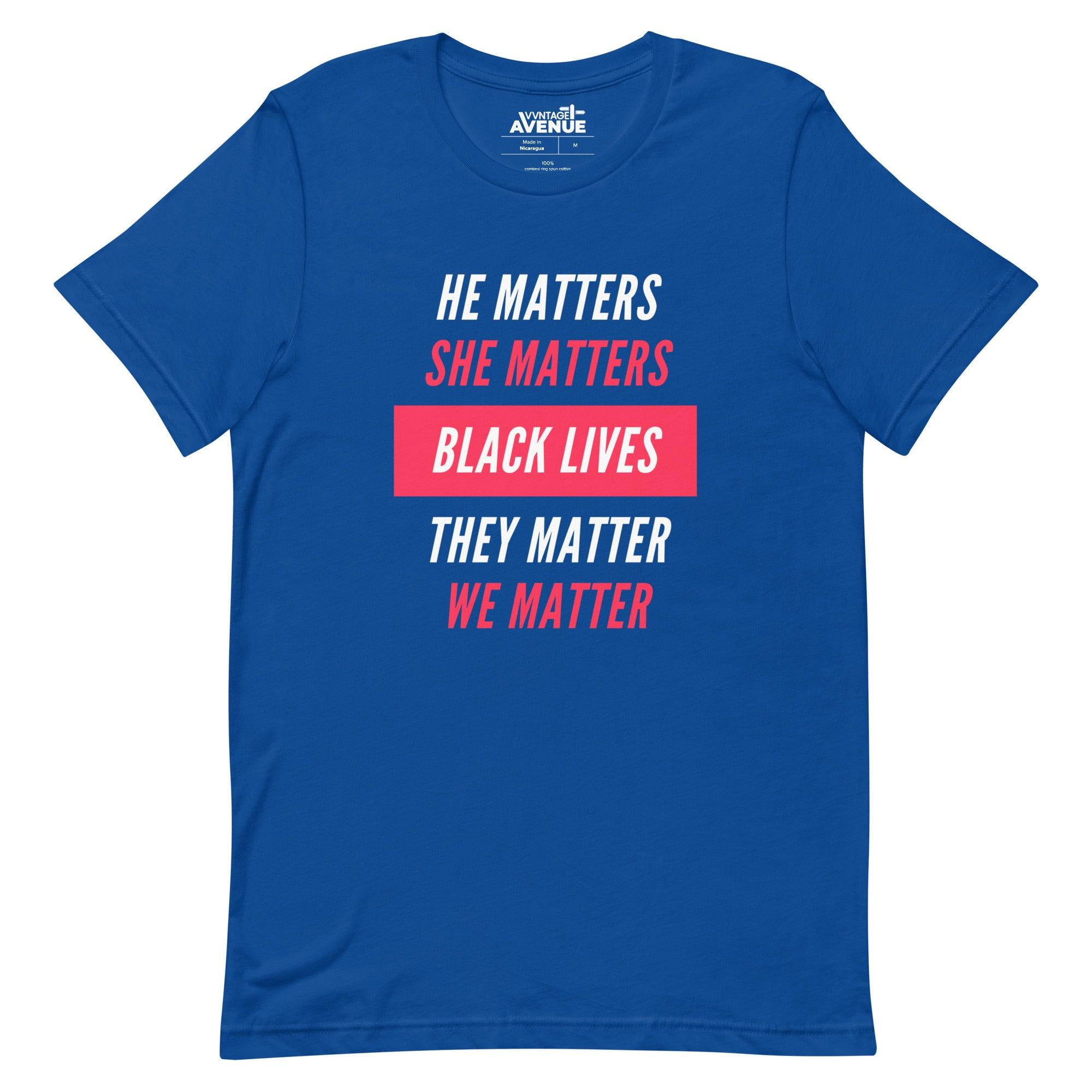 BLACK AVENUE | Black Lives Matter SS T-Shirt (Unisex) - VVNTAGE AVENUE