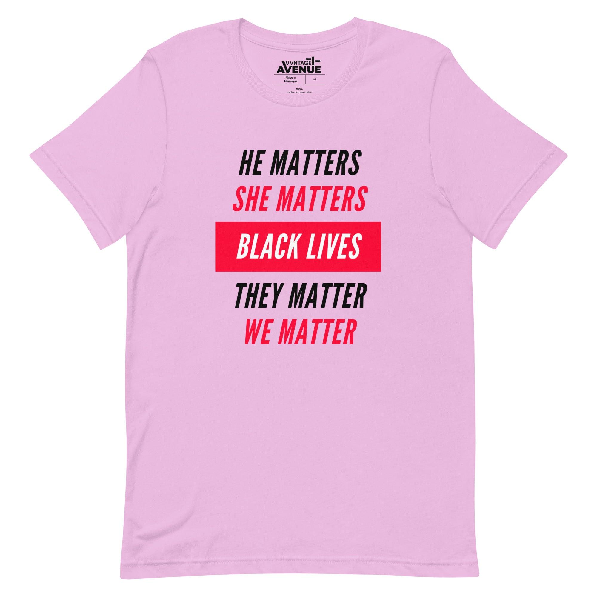 BLACK AVENUE | Black Lives Matter SS T-Shirt (Unisex) - VVNTAGE AVENUE