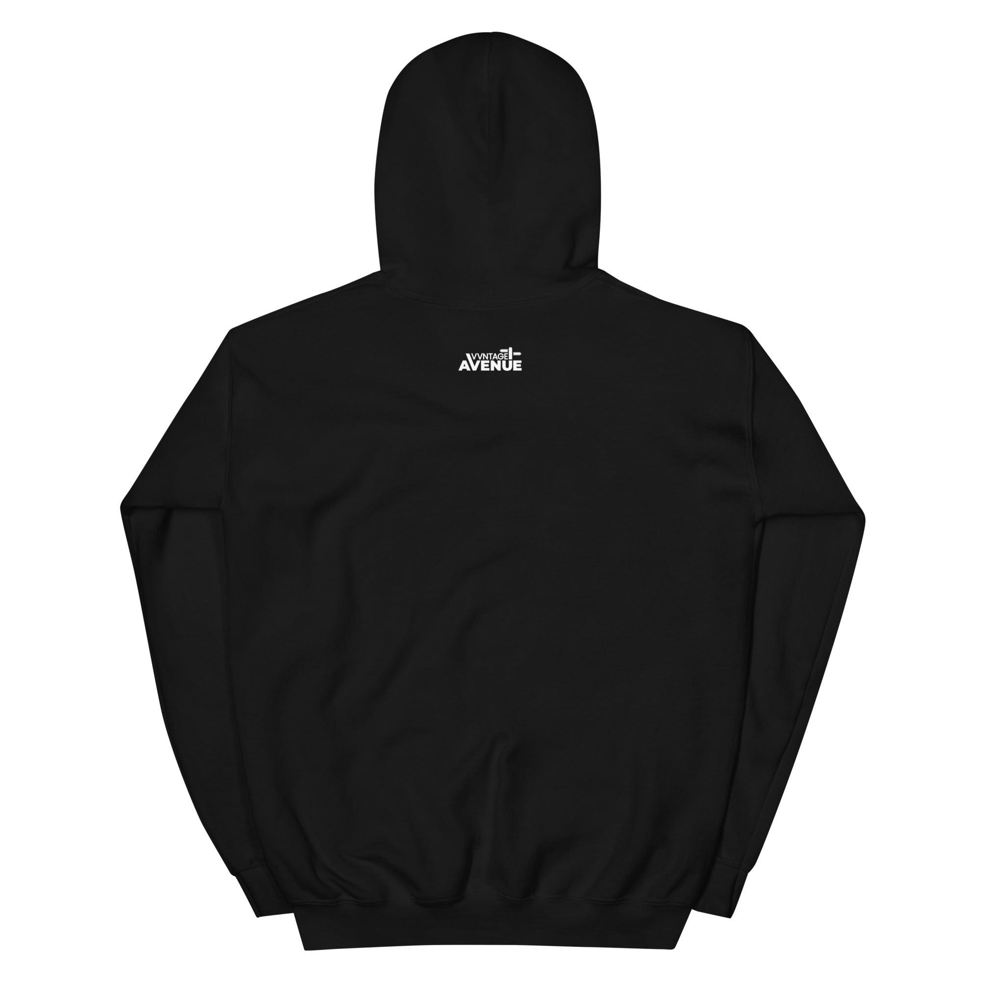 BLACK AVENUE HeavyBlend Logo Hoodie (Unisex) - VVNTAGE AVENUE