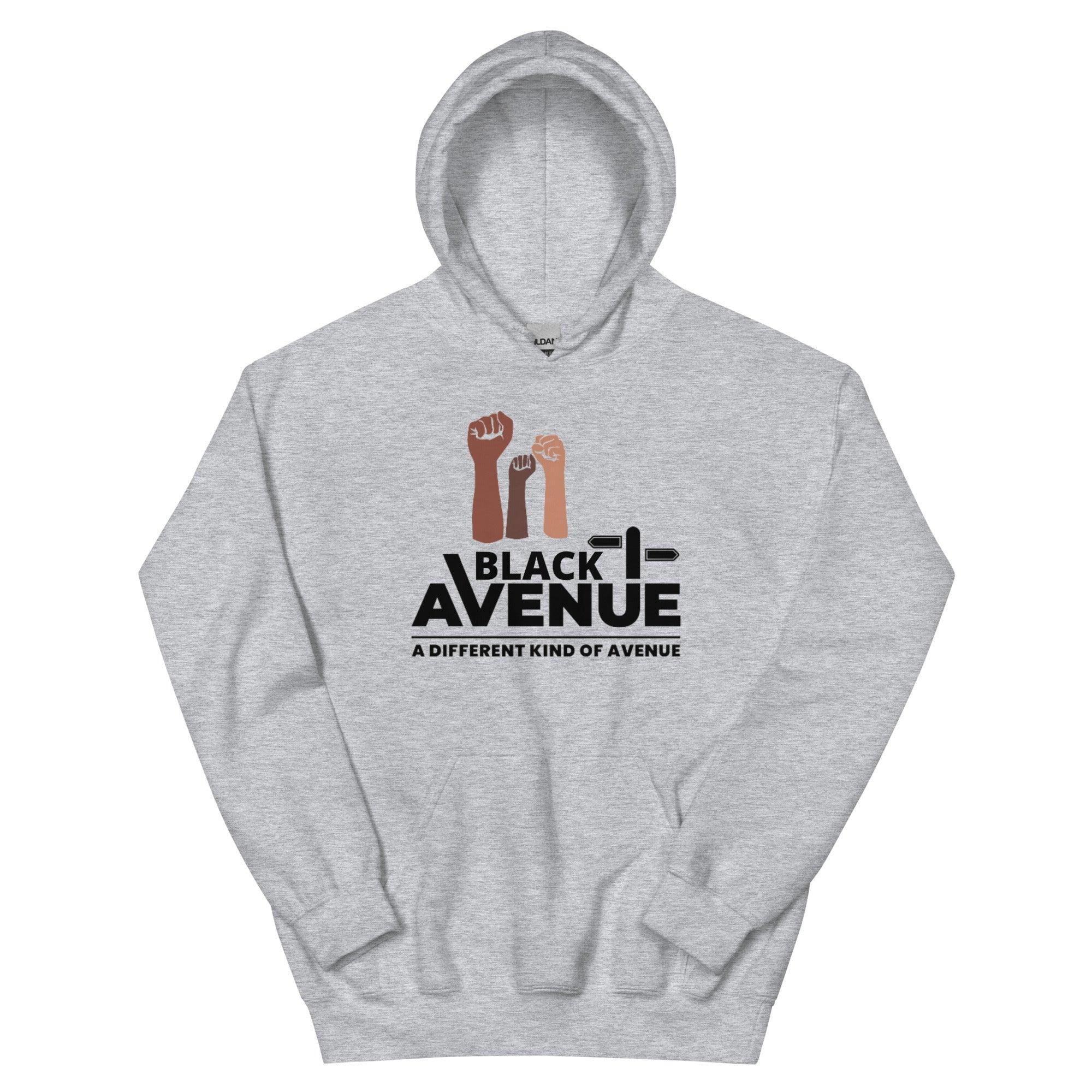 BLACK AVENUE HeavyBlend Logo Hoodie (Unisex) - VVNTAGE AVENUE