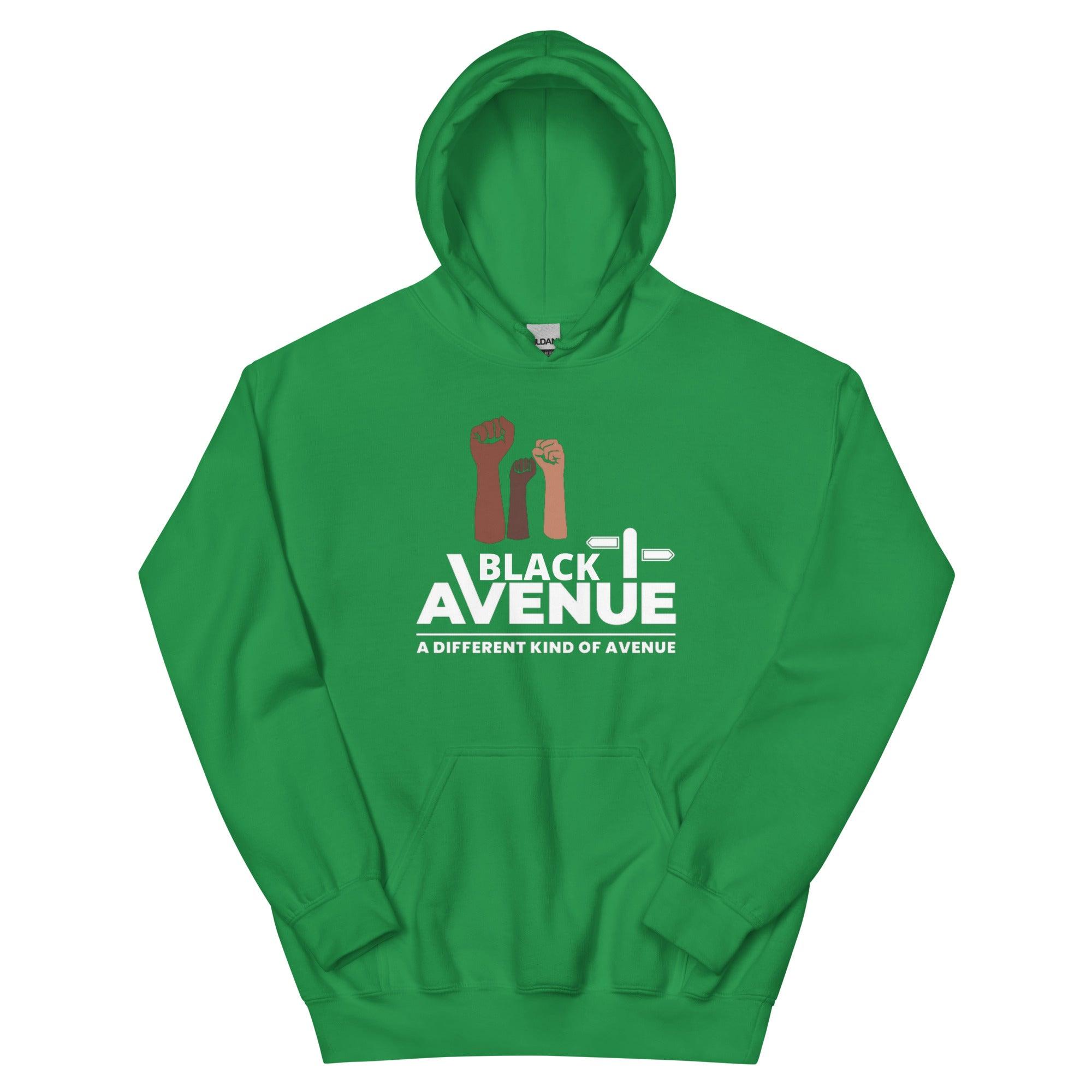 BLACK AVENUE HeavyBlend Logo Hoodie (Unisex) - VVNTAGE AVENUE