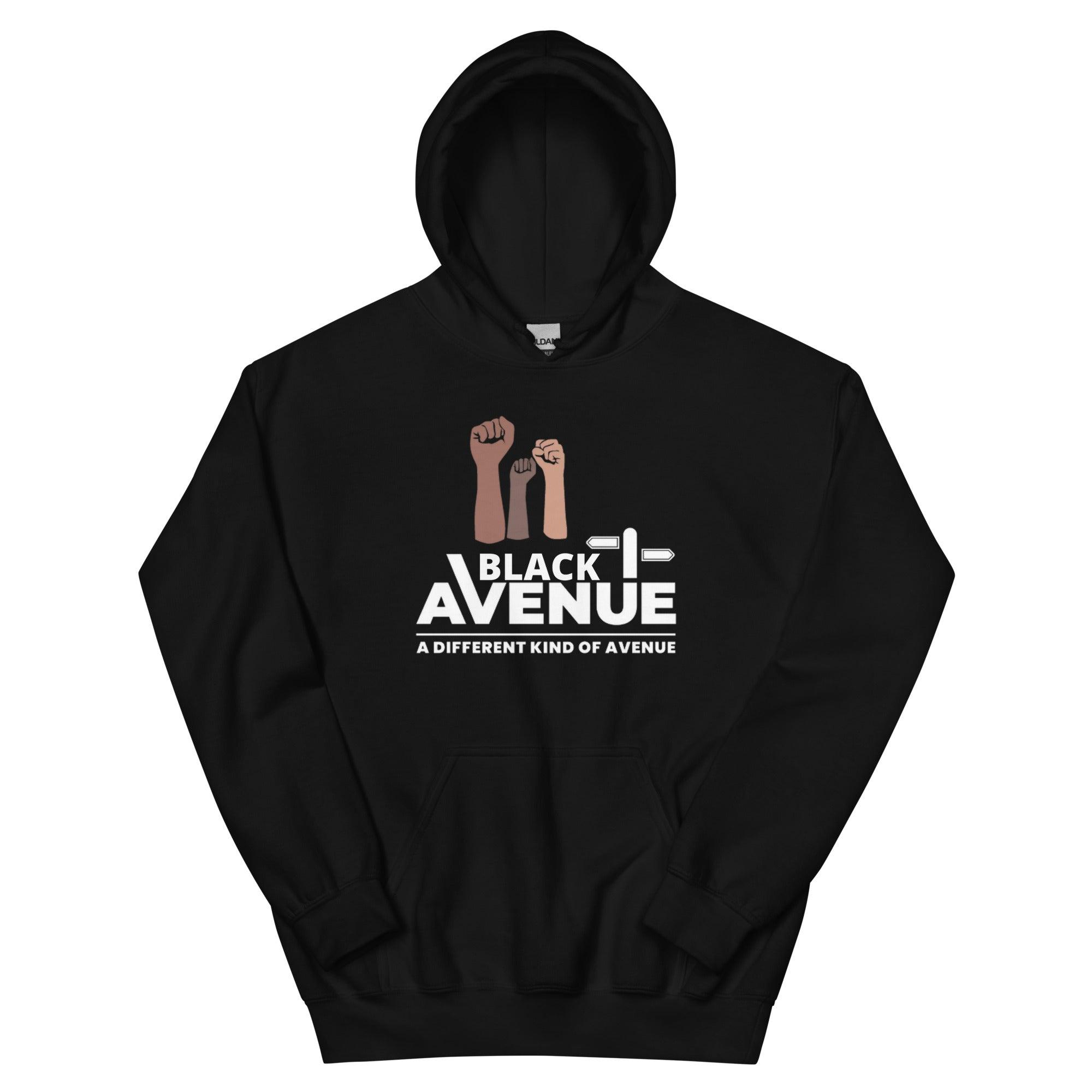 BLACK AVENUE HeavyBlend Logo Hoodie (Unisex) - VVNTAGE AVENUE
