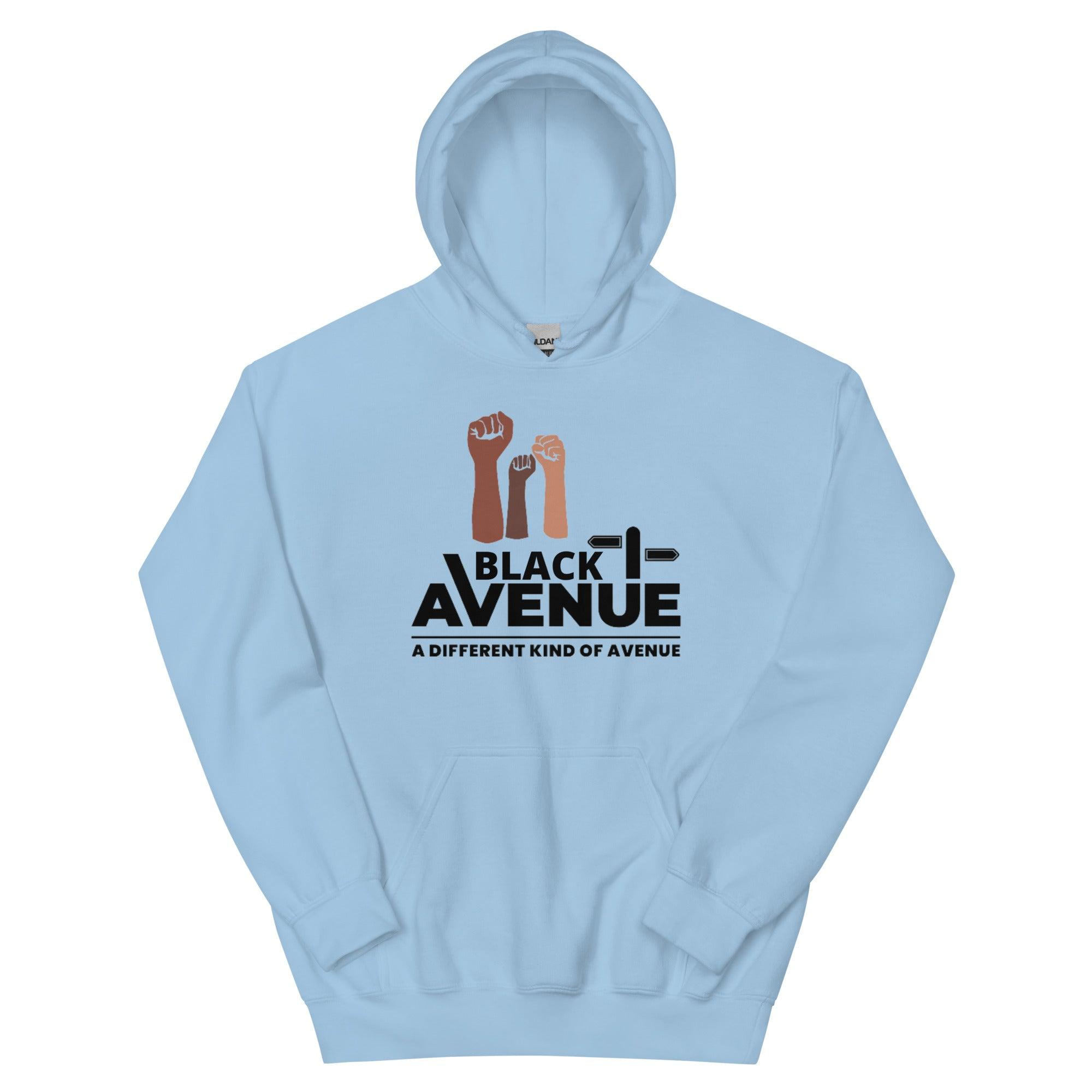 BLACK AVENUE HeavyBlend Logo Hoodie (Unisex) - VVNTAGE AVENUE