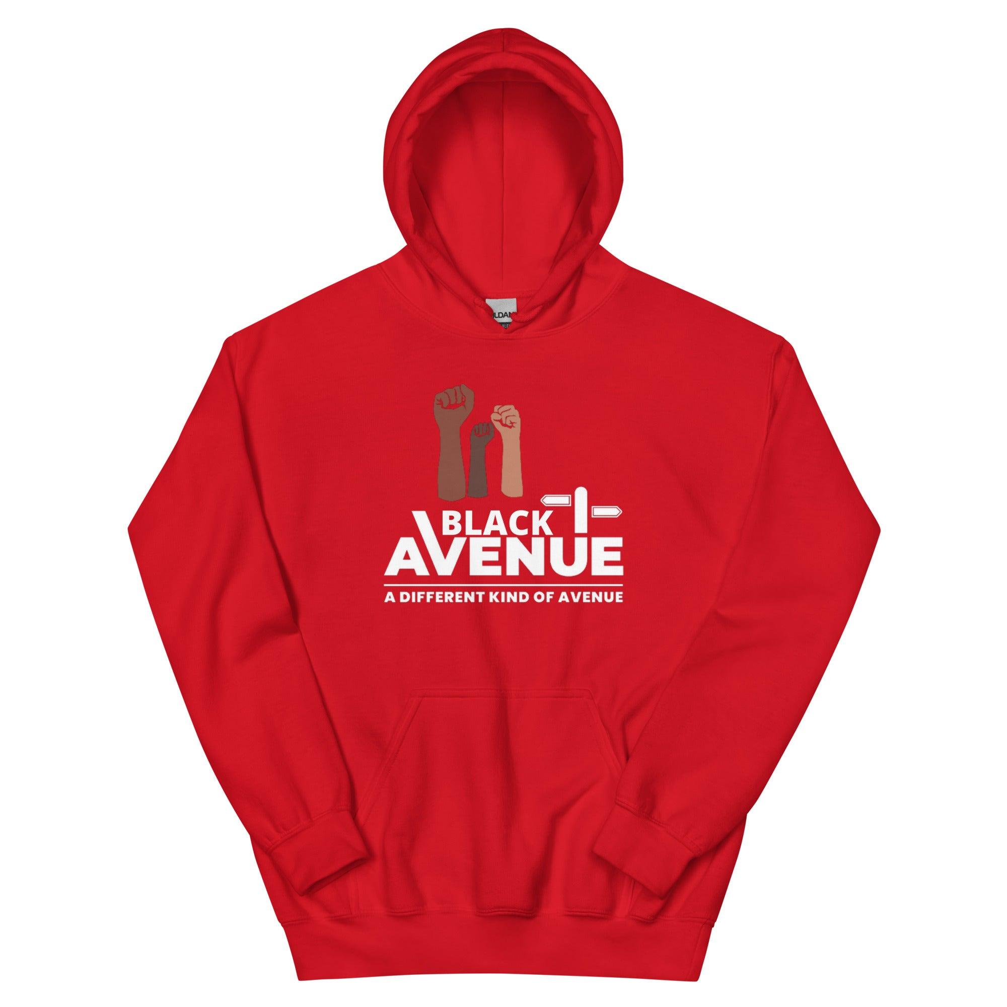 BLACK AVENUE HeavyBlend Logo Hoodie (Unisex) - VVNTAGE AVENUE