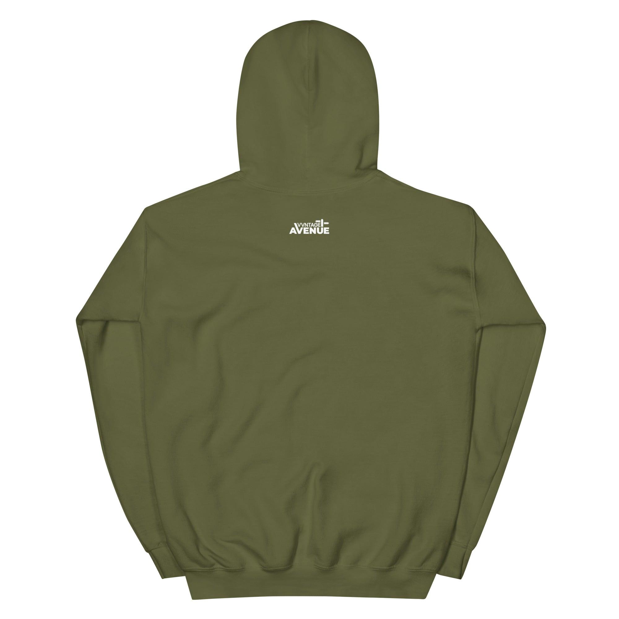 BLACK AVENUE HeavyBlend Logo Hoodie (Unisex) - VVNTAGE AVENUE