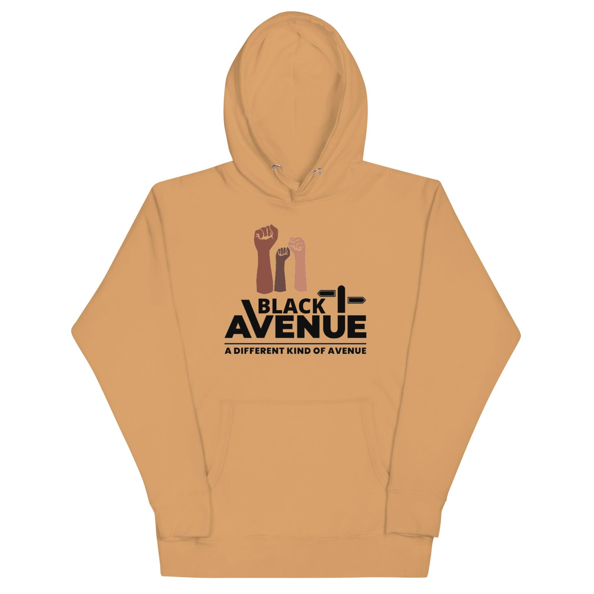 BLACK AVENUE Logo Hoodie (Unisex) - VVNTAGE AVENUE