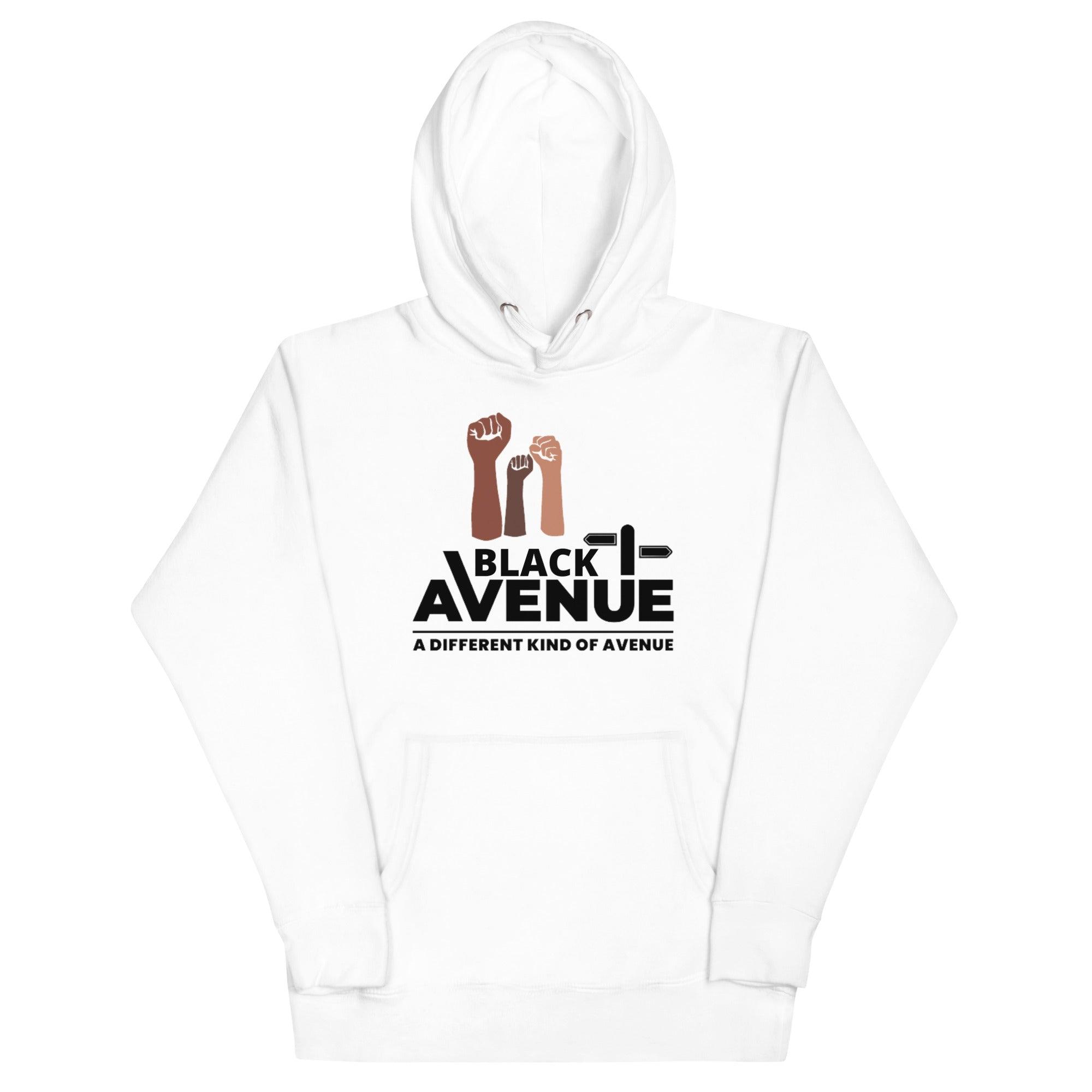 BLACK AVENUE Logo Hoodie (Unisex) - VVNTAGE AVENUE