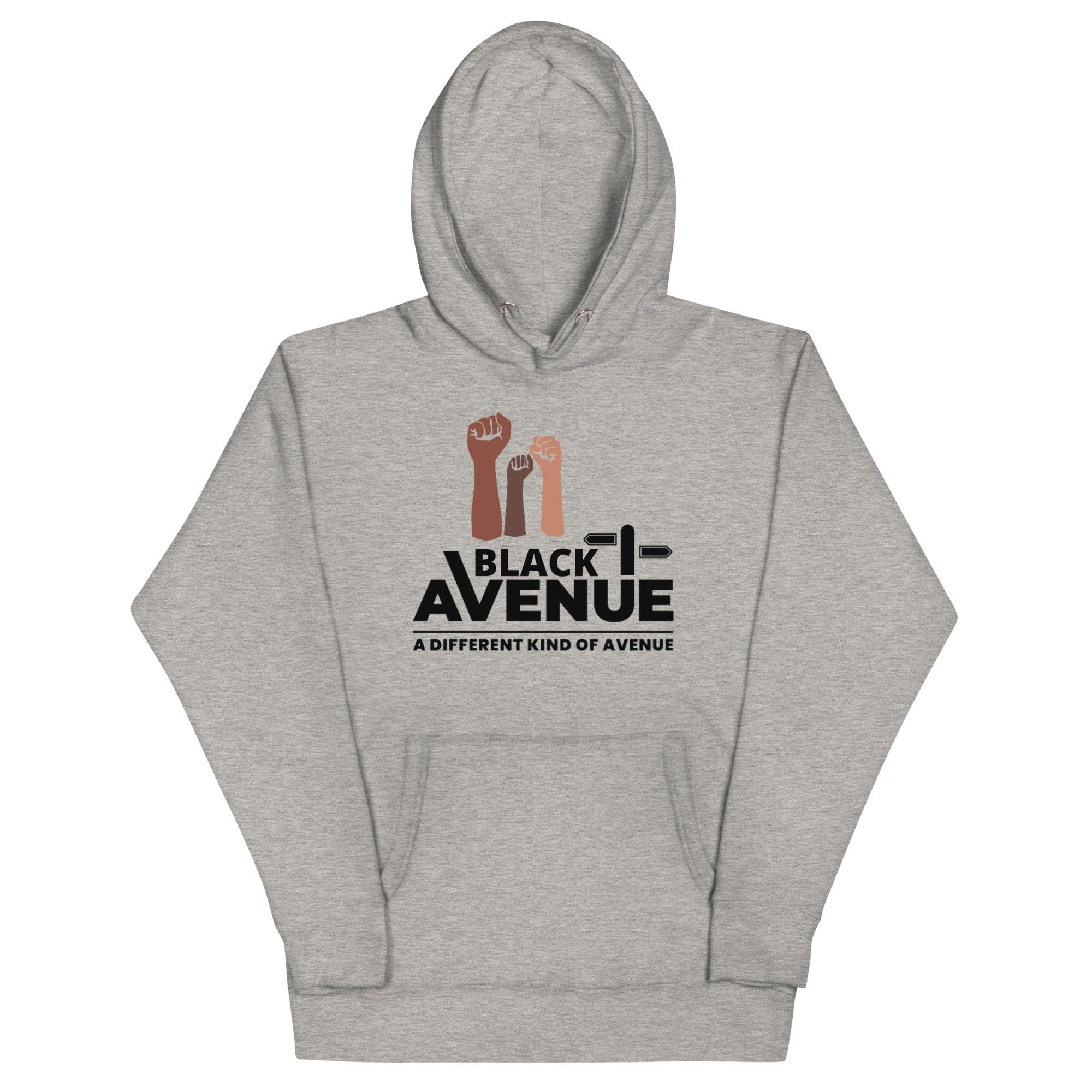 BLACK AVENUE Logo Hoodie (Unisex) - VVNTAGE AVENUE