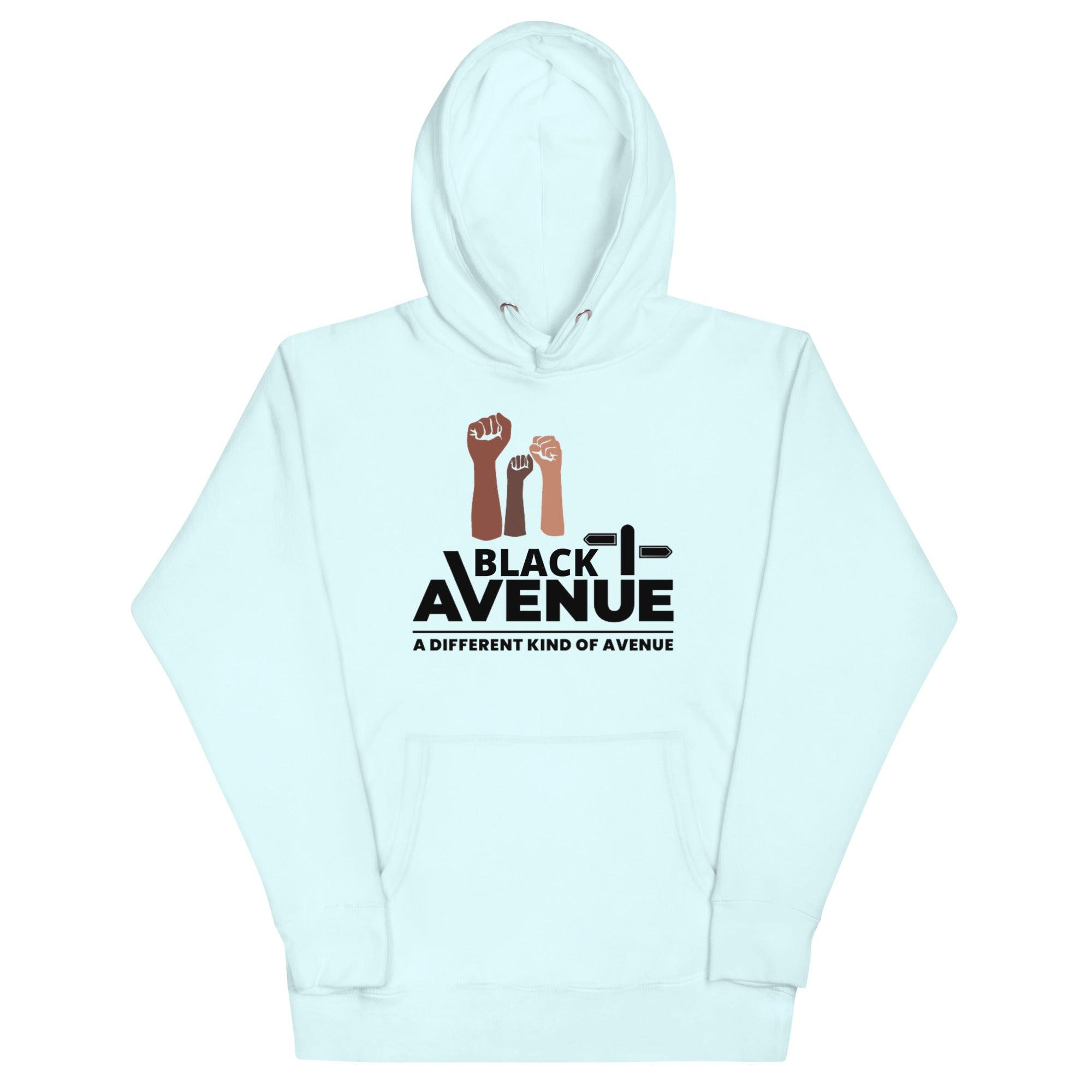 BLACK AVENUE Logo Hoodie (Unisex) - VVNTAGE AVENUE