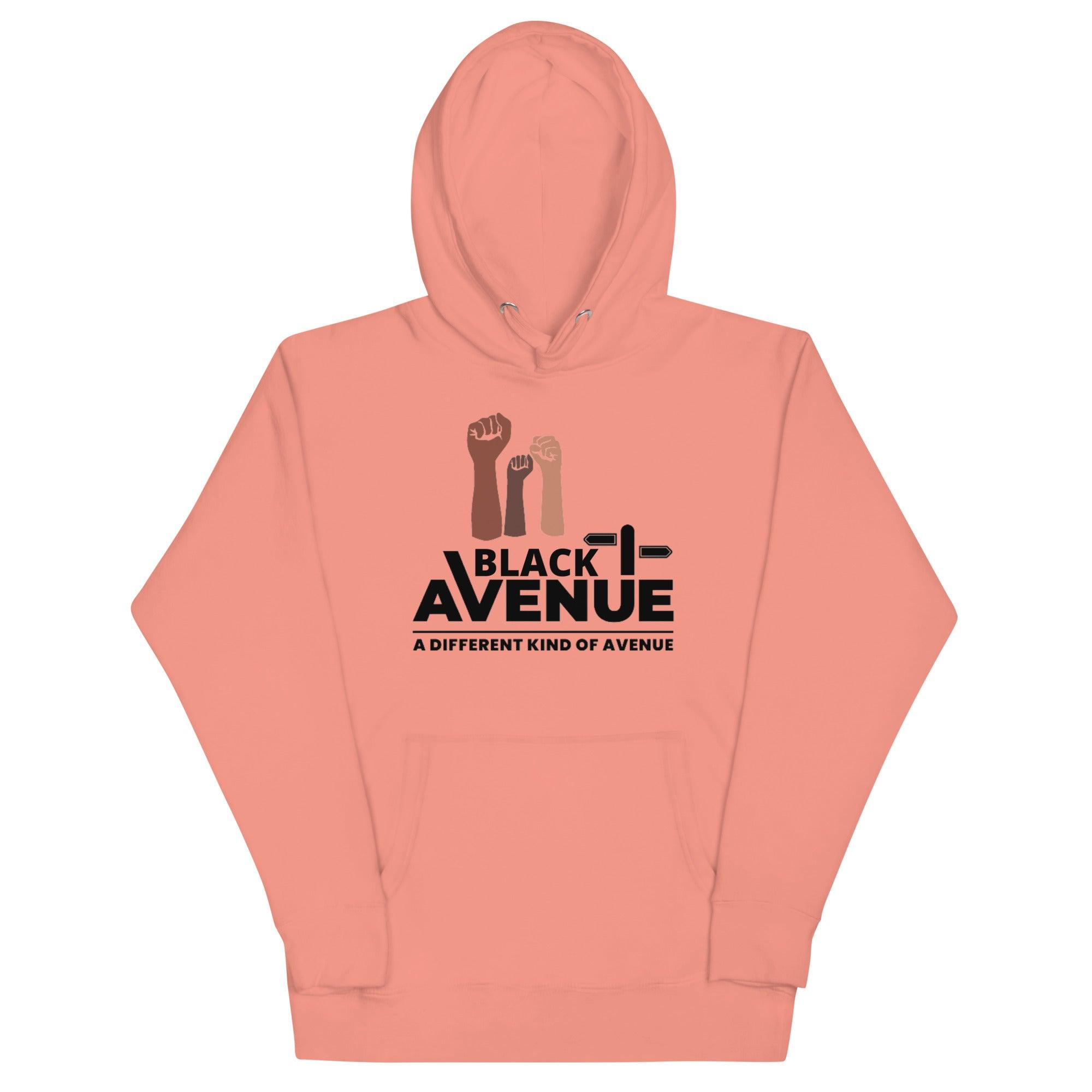 BLACK AVENUE Logo Hoodie (Unisex) - VVNTAGE AVENUE