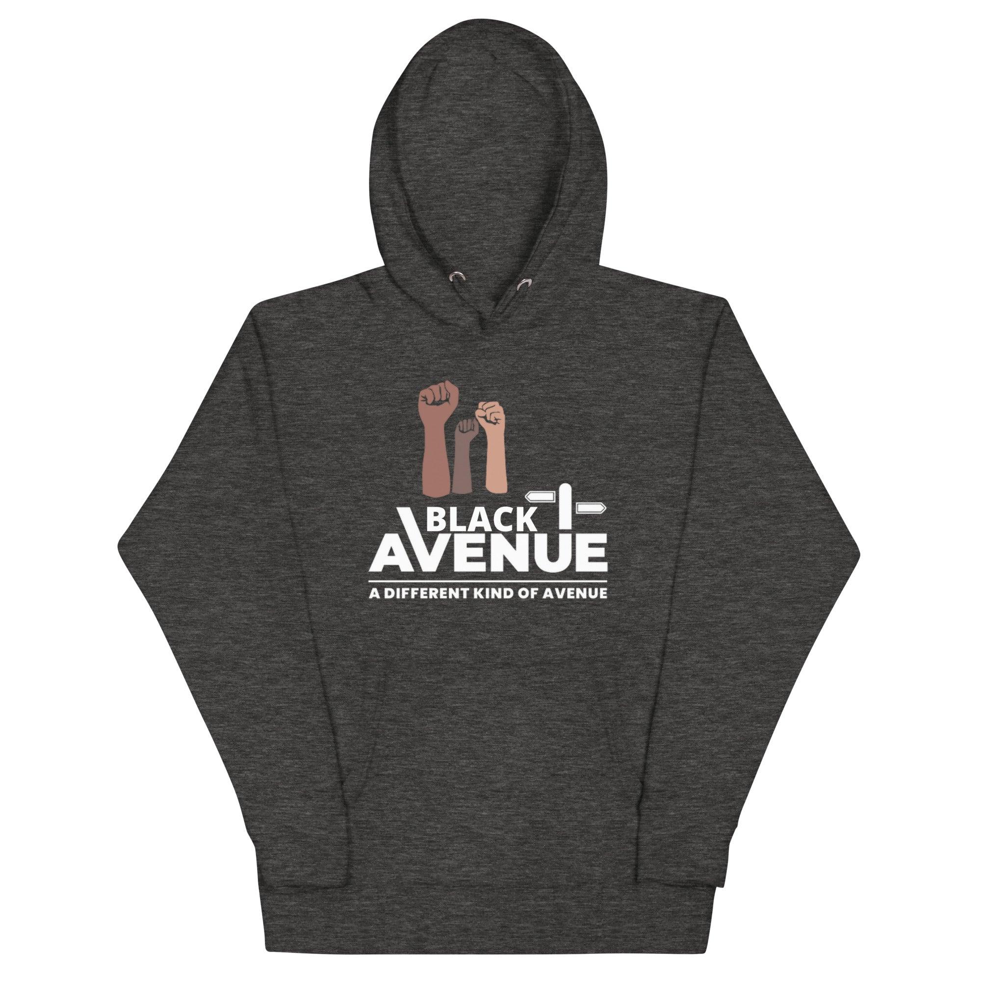 BLACK AVENUE Logo Hoodie (Unisex) - VVNTAGE AVENUE