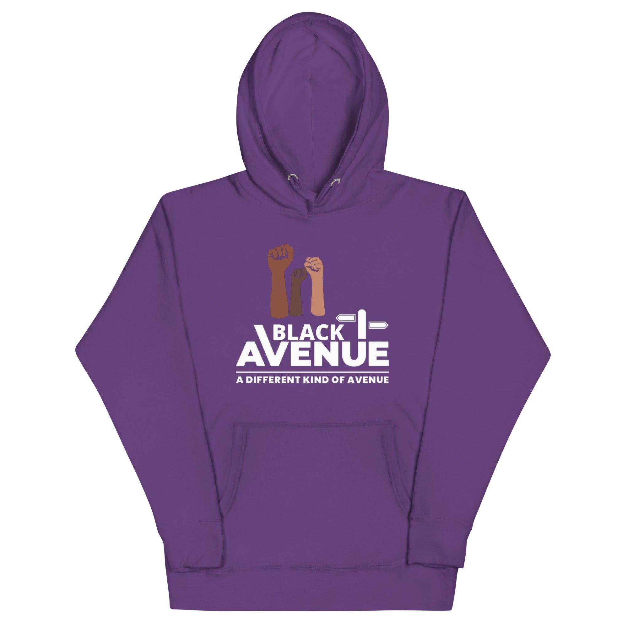 BLACK AVENUE Logo Hoodie (Unisex) - VVNTAGE AVENUE