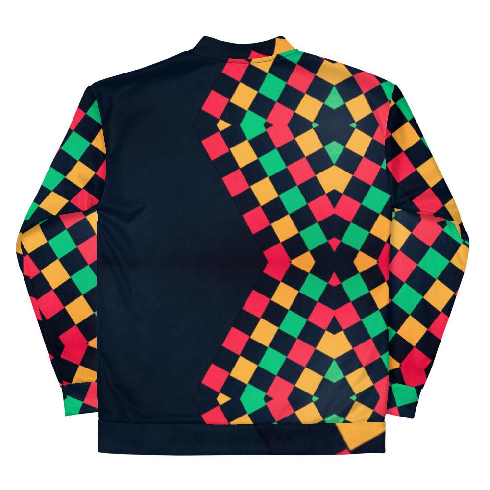 Black Avenue | Pattern Bomber Jacket (Unisex) - VVNTAGE AVENUE