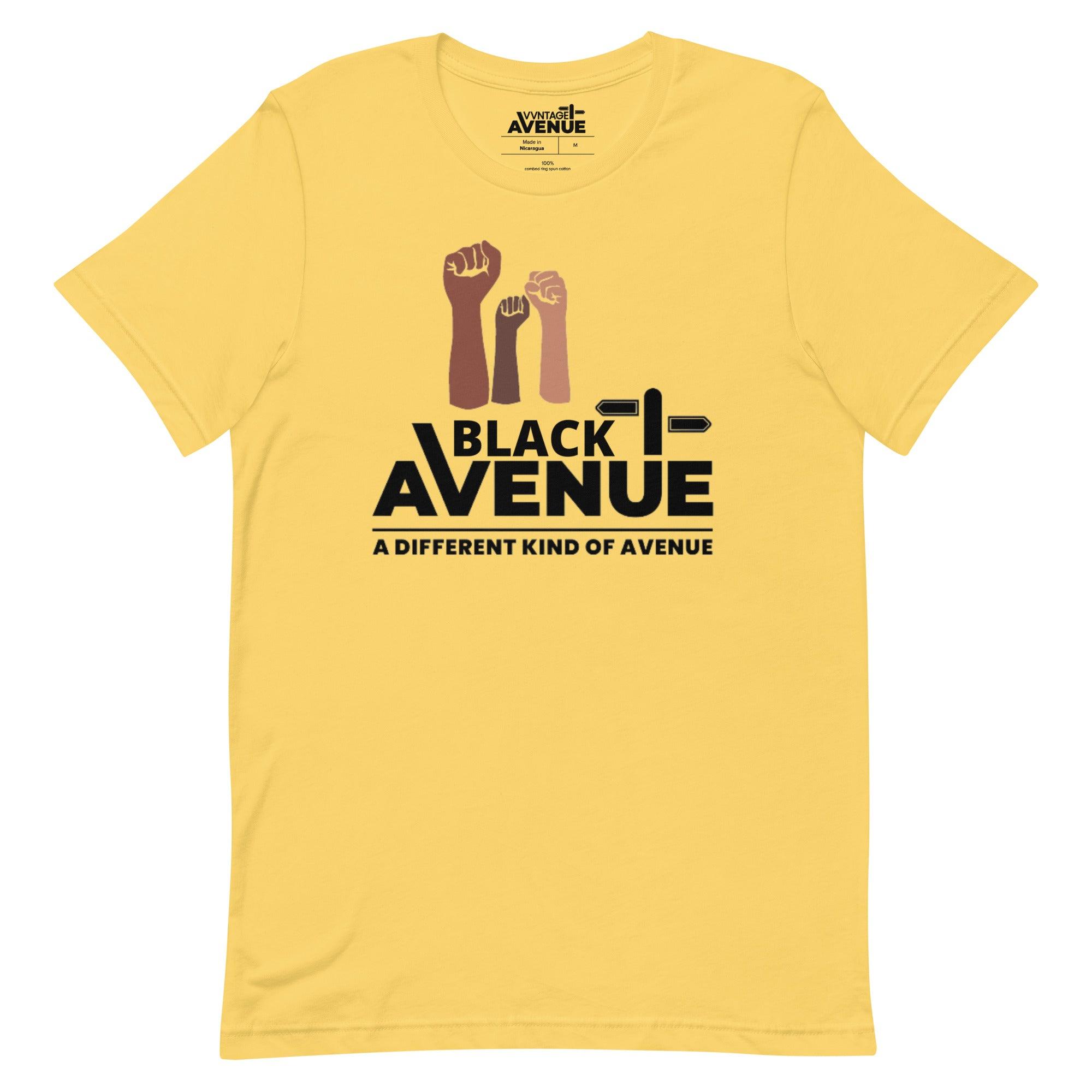 BLACK AVENUE SS T-Shirt (Unisex) - VVNTAGE AVENUE
