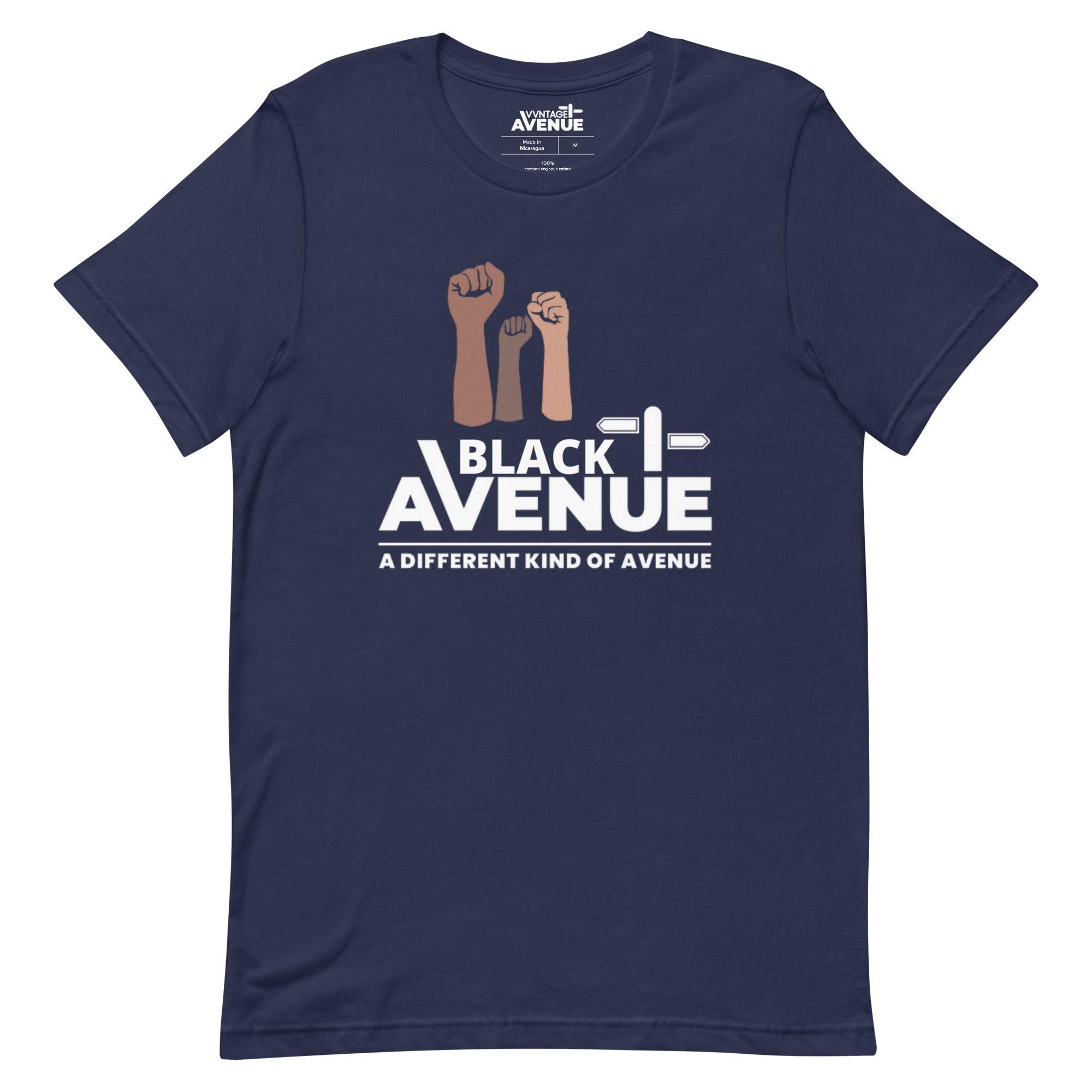 BLACK AVENUE SS T-Shirt (Unisex) - VVNTAGE AVENUE