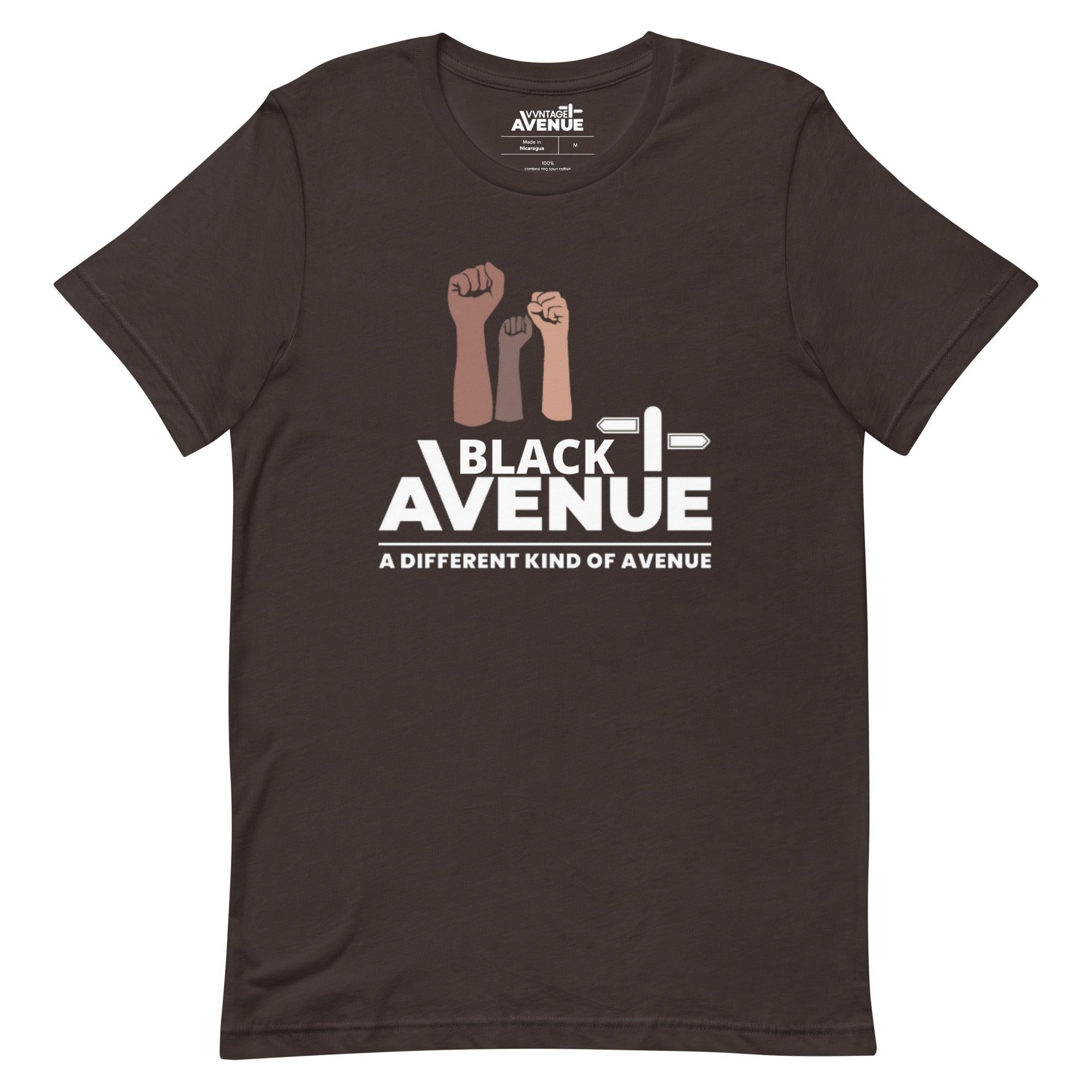 BLACK AVENUE SS T-Shirt (Unisex) - VVNTAGE AVENUE