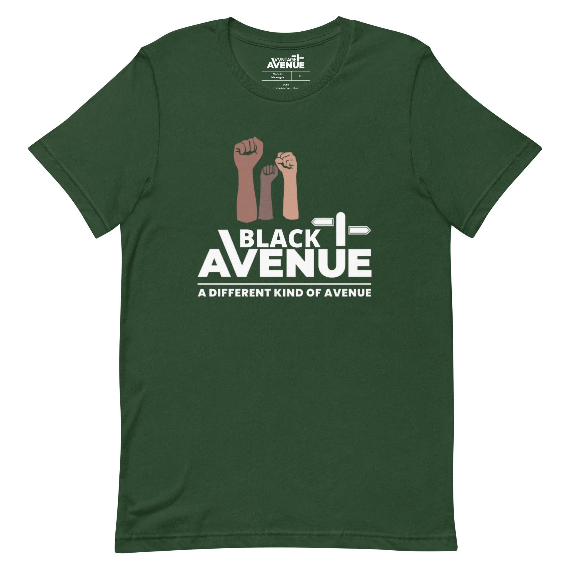 BLACK AVENUE SS T-Shirt (Unisex) - VVNTAGE AVENUE