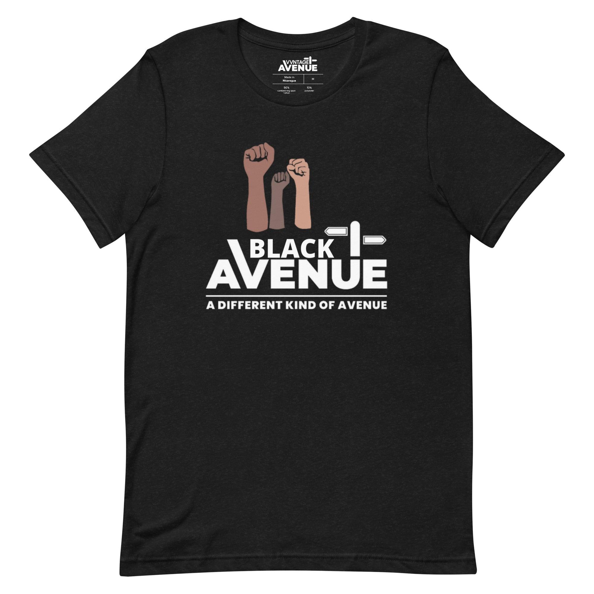 BLACK AVENUE SS T-Shirt (Unisex) - VVNTAGE AVENUE