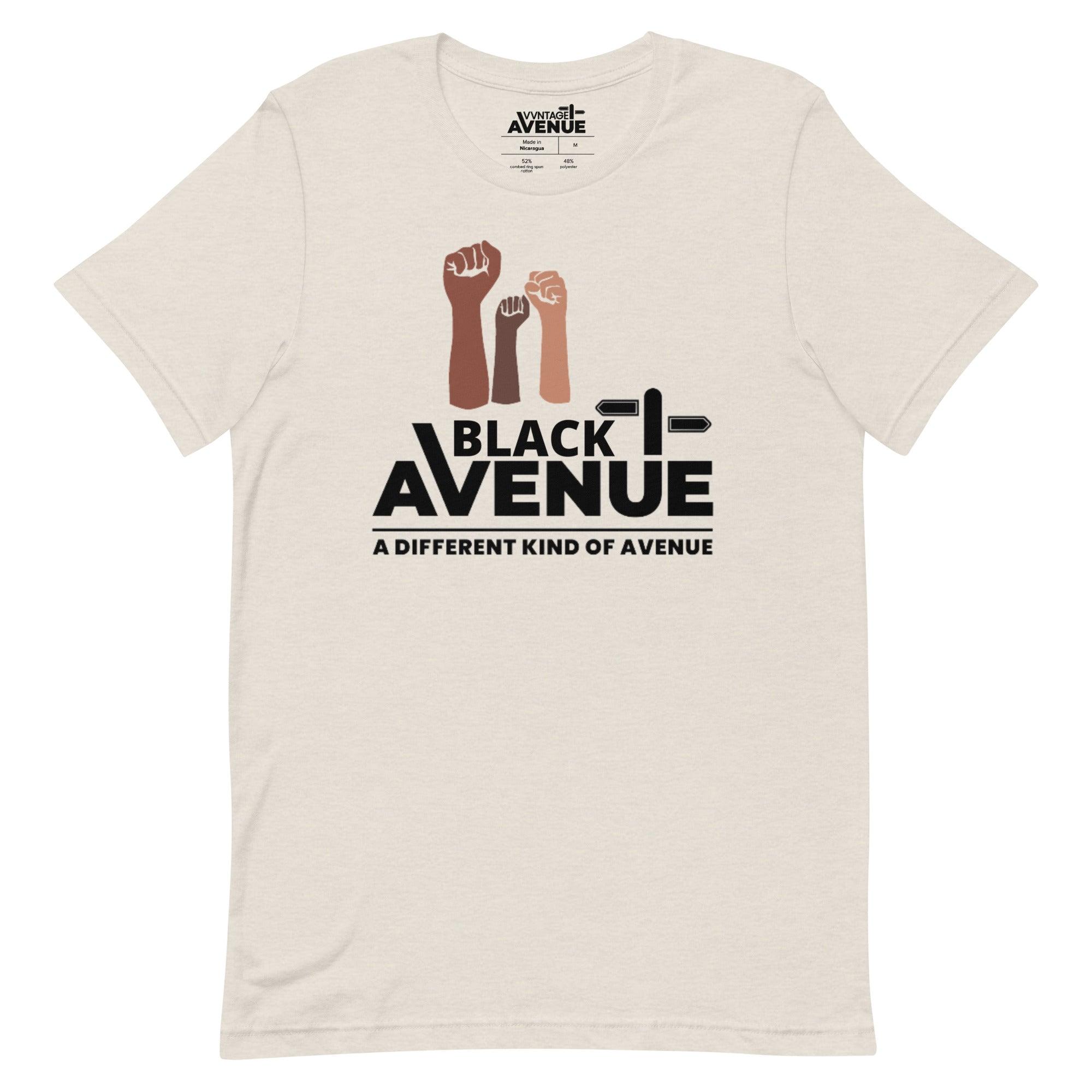 BLACK AVENUE SS T-Shirt (Unisex) - VVNTAGE AVENUE