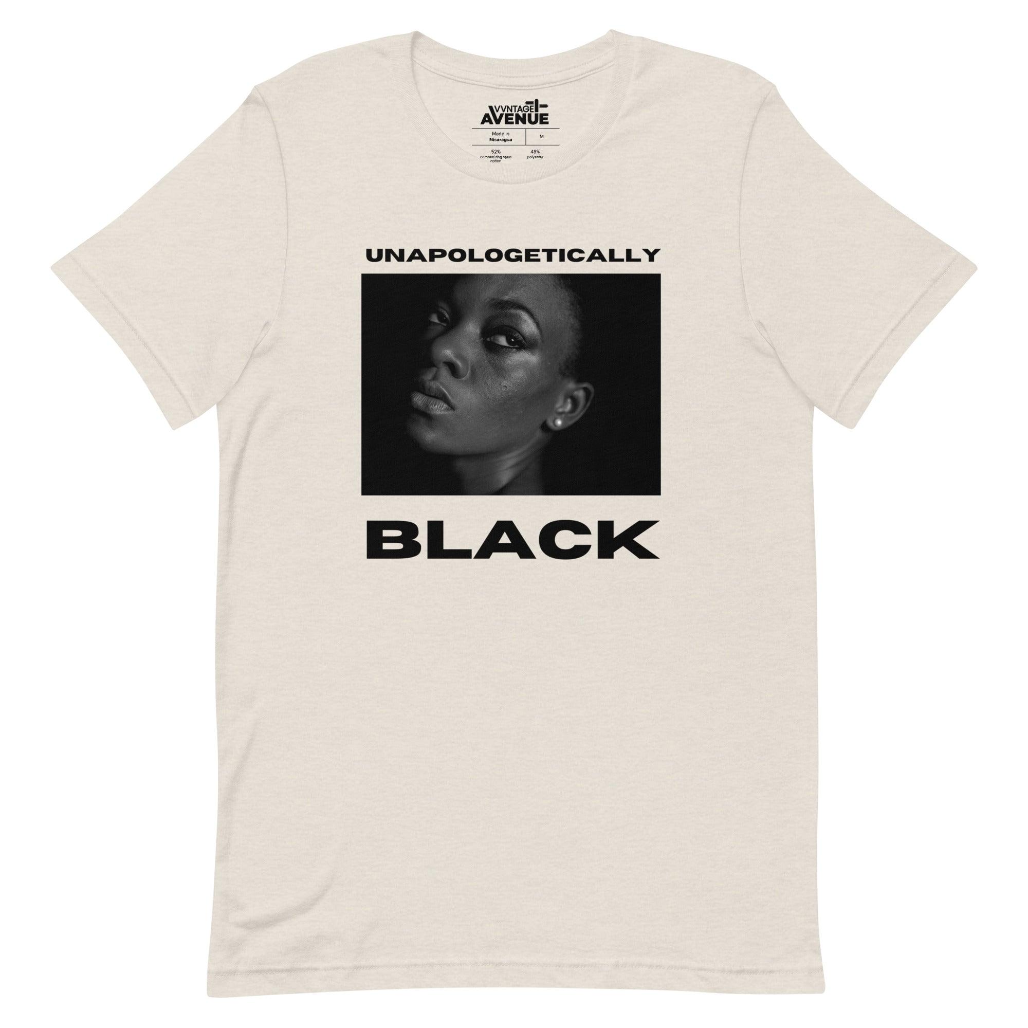 BLACK AVENUE | Unapologetically Black T-Shirt (Unisex) - VVNTAGE AVENUE