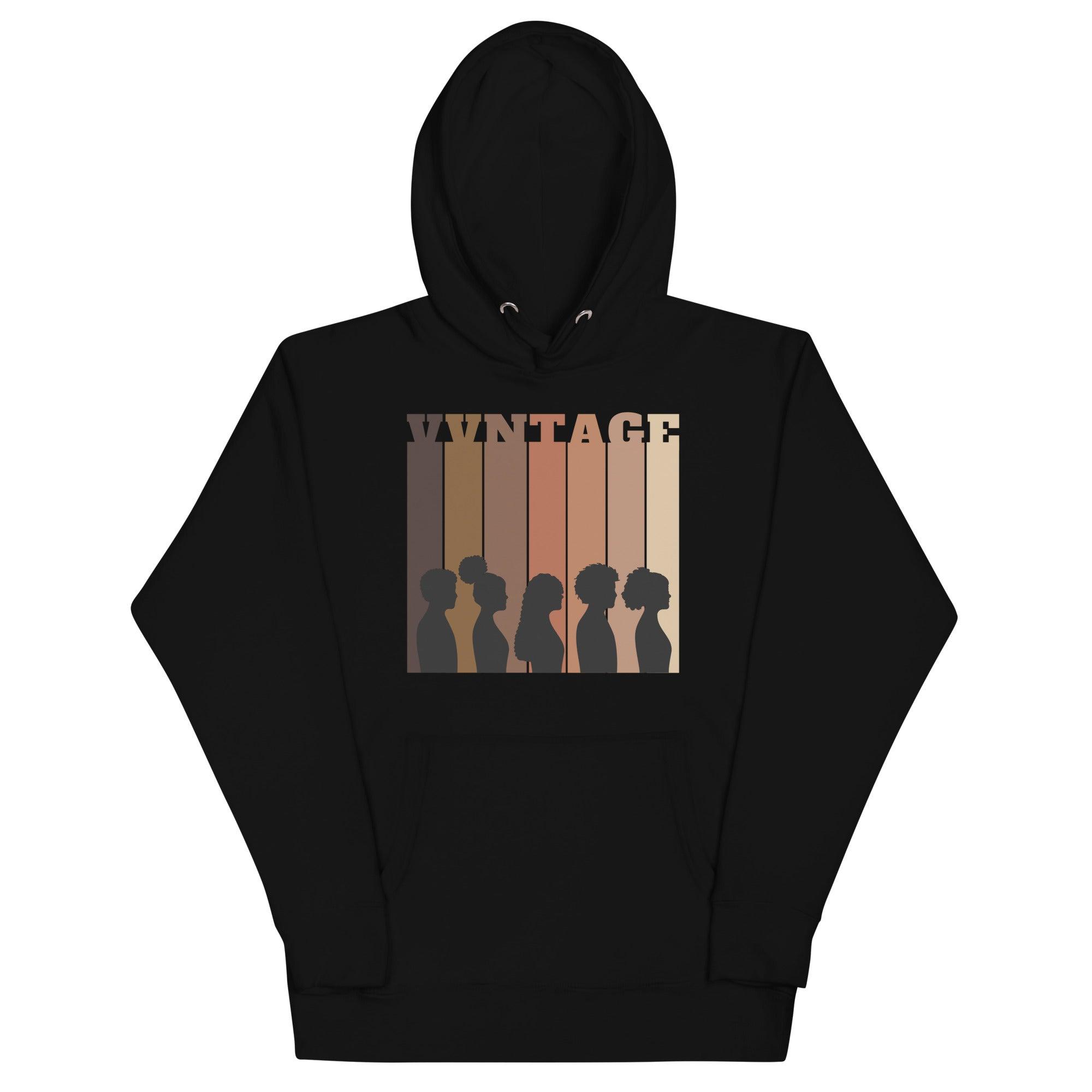 BLACK AVENUE | VVNTAGE Melanin Hoodie (W/ Silhouette) - VVNTAGE AVENUE
